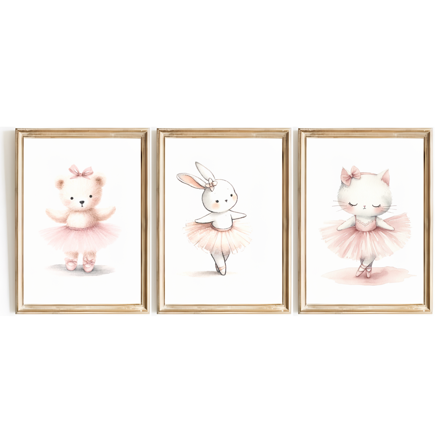 Animal Ballet Print Set