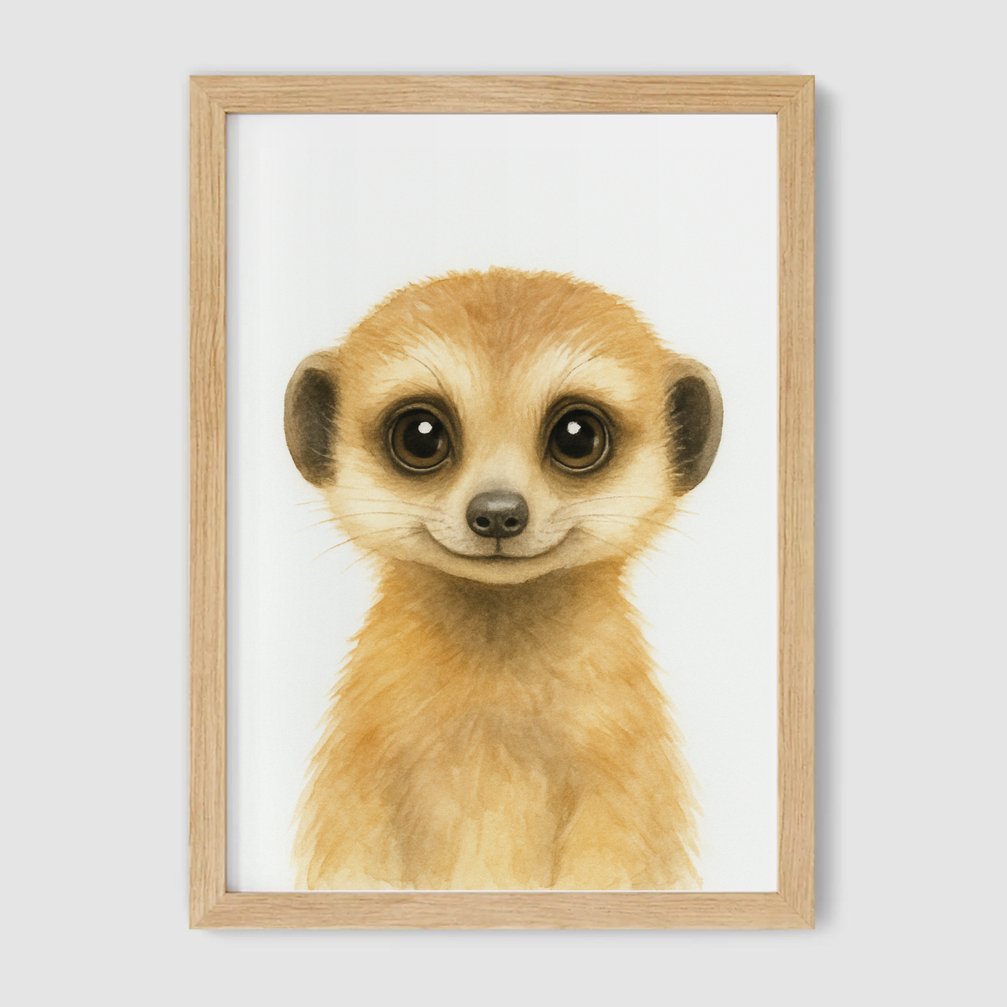 Baby Meerkat Nursery Print - Safari Animal Collection