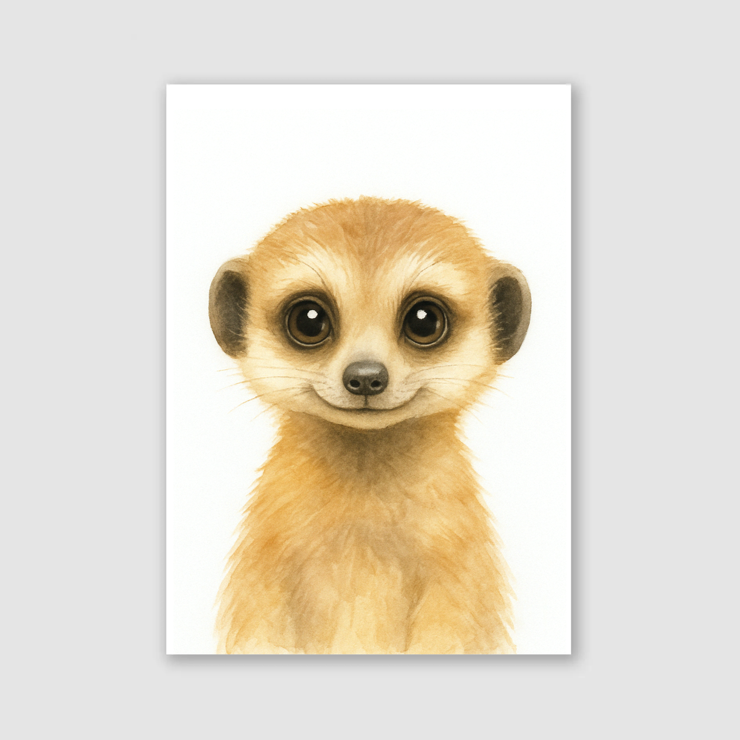 Baby Meerkat Nursery Print - Safari Animal Collection