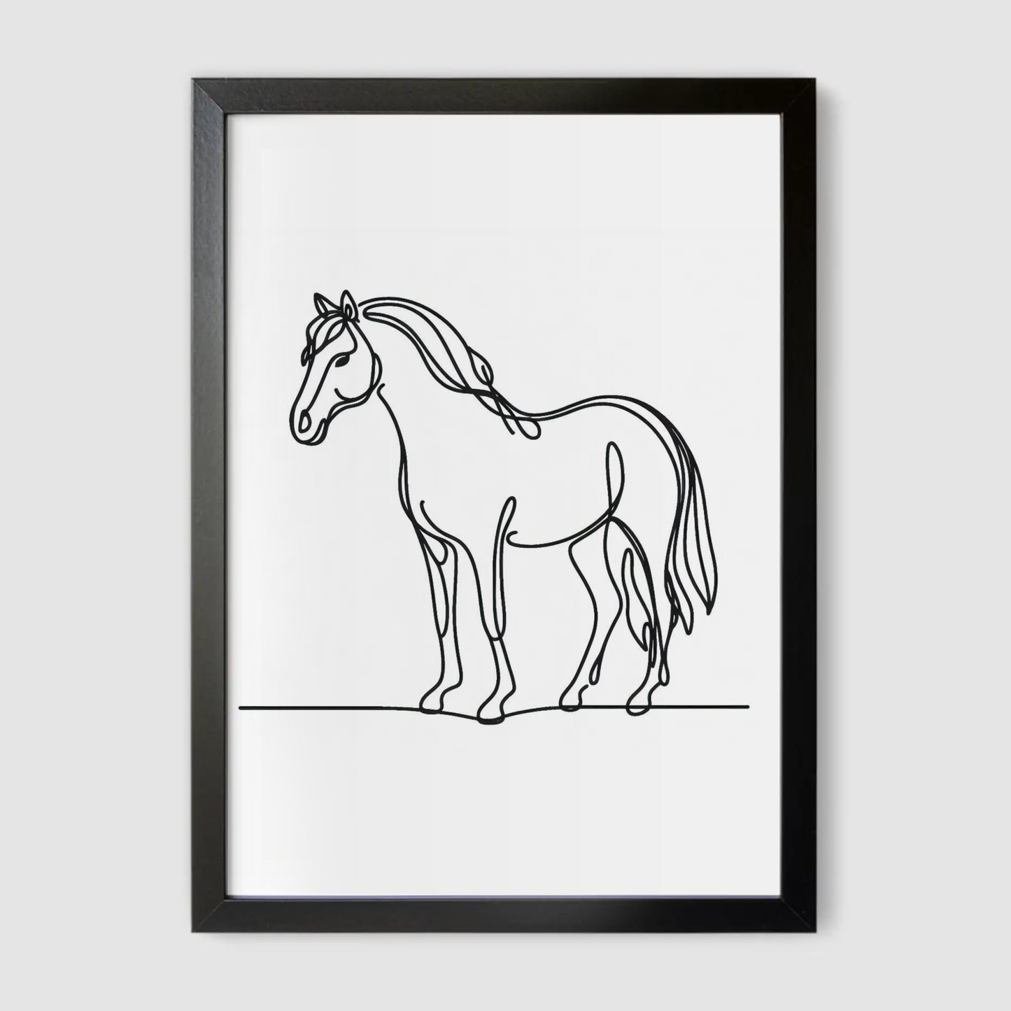 Horse Line Drawing Print - Horse & Pony Collection