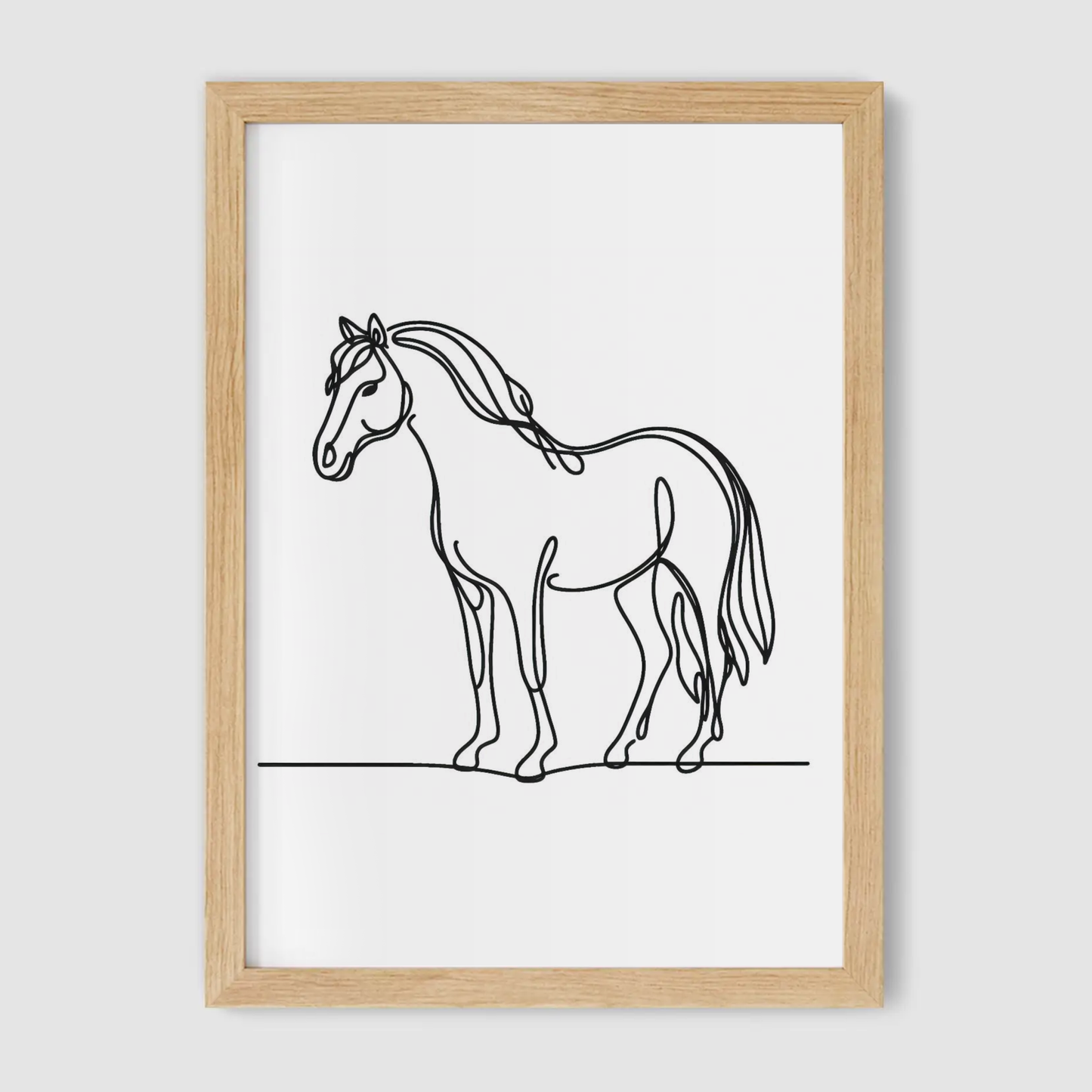 Horse Line Drawing Print - Horse & Pony Collection