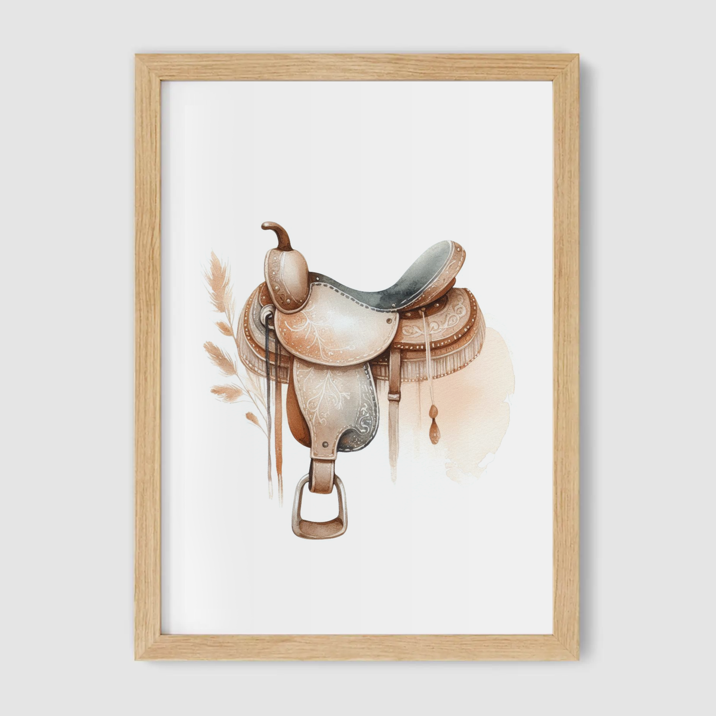 Brown Saddle Print - Horse & Pony Collection