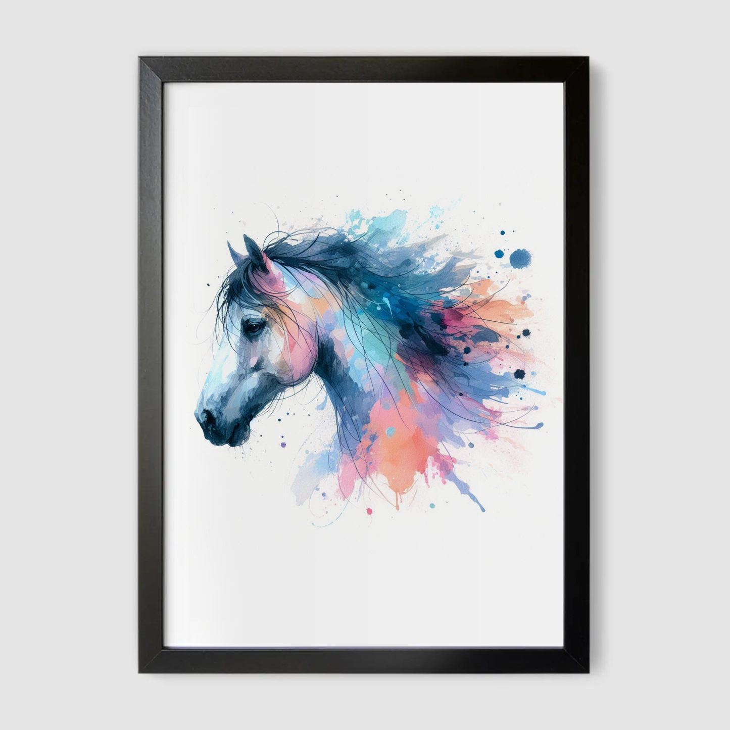 Pastel Horse Portrait Print - Horse & Pony Collection