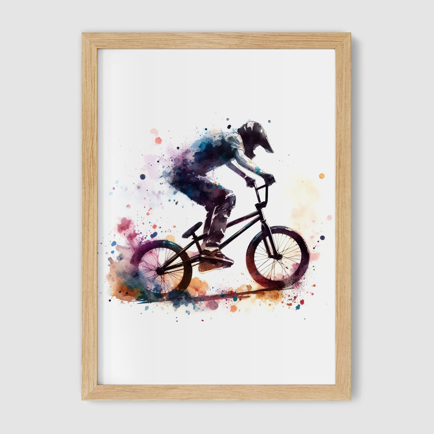 Colourful BMX Print - Biking & BMX Collection