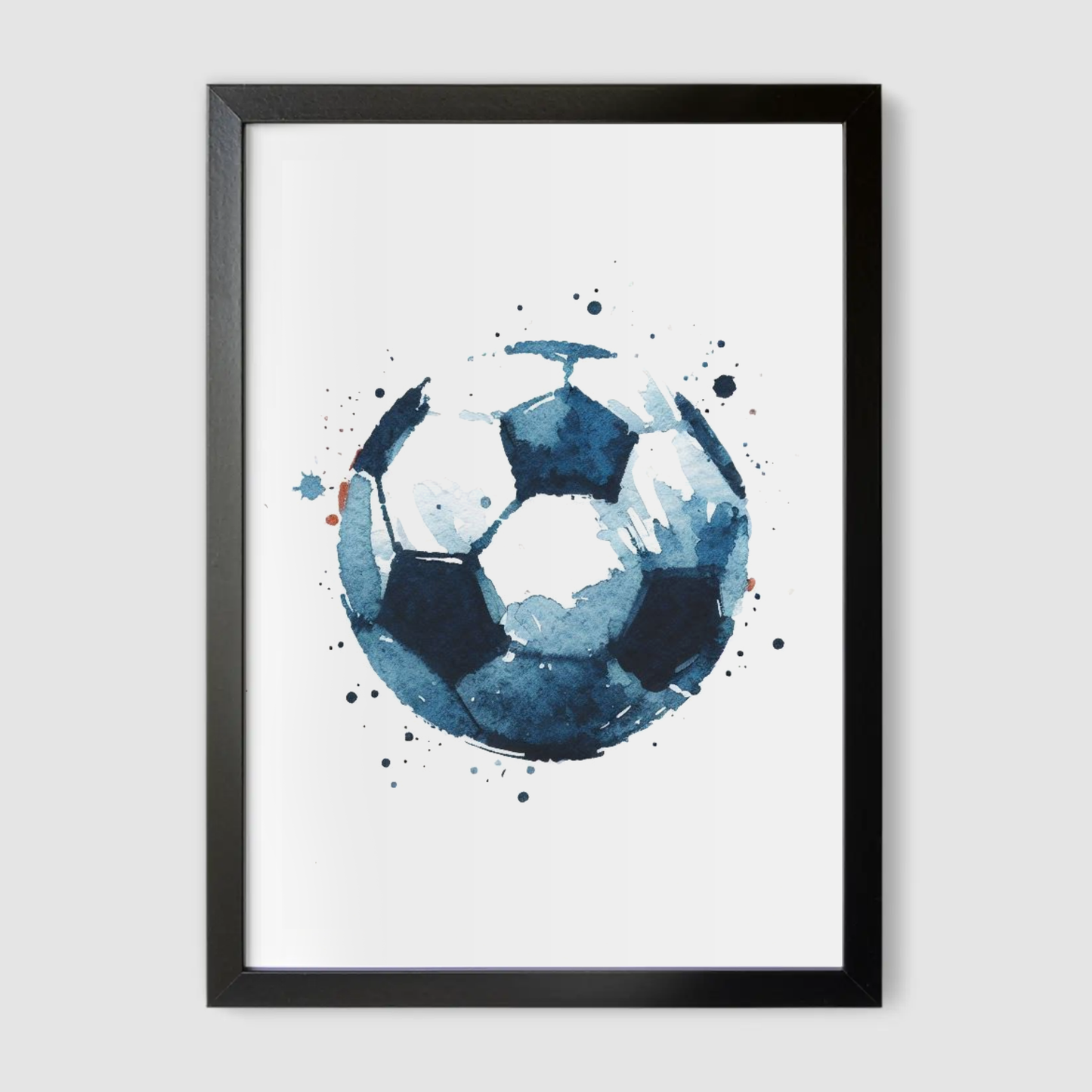 Blue Football Art Print - Football Collection