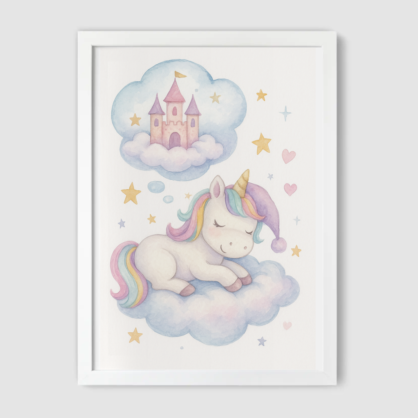 Unicorn Dreaming Print - Unicorns Collection