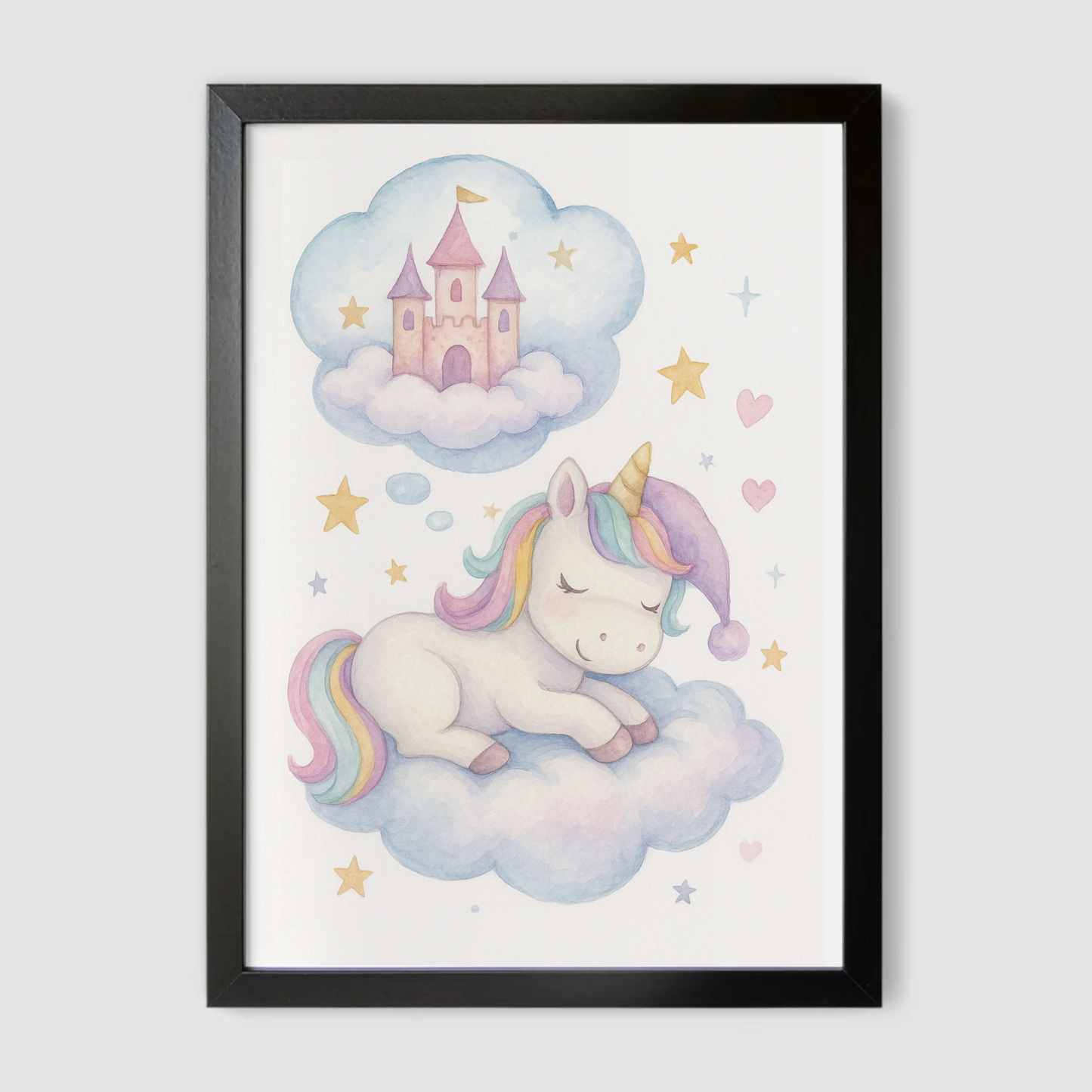 Unicorn Dreaming Print - Unicorns Collection