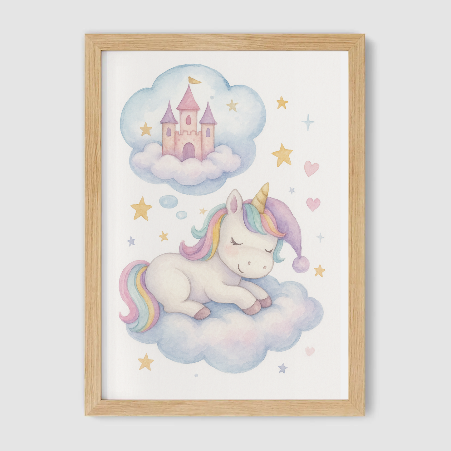 Unicorn Dreaming Print - Unicorns Collection