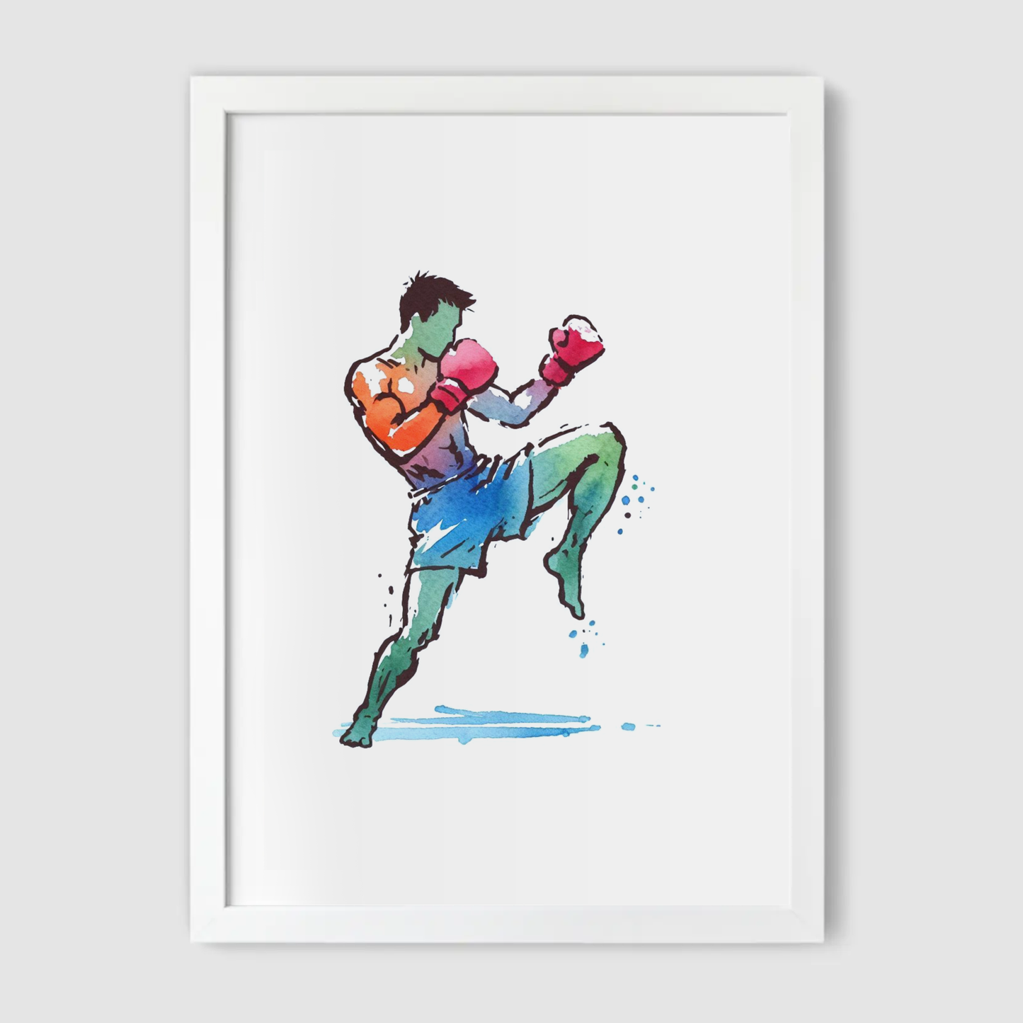 Pastel Muay Thai Print - Combat Collection