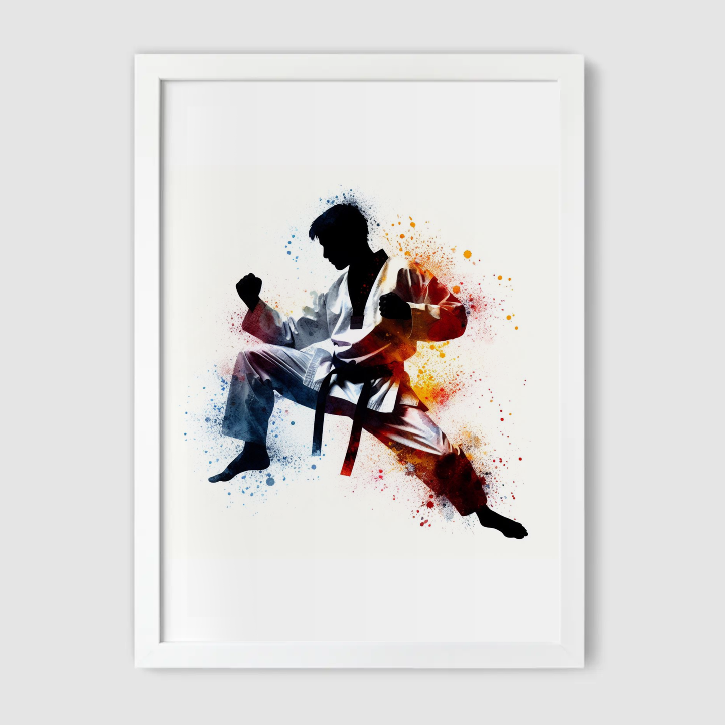 Boys Taekwondo Art Print - Combat Collection