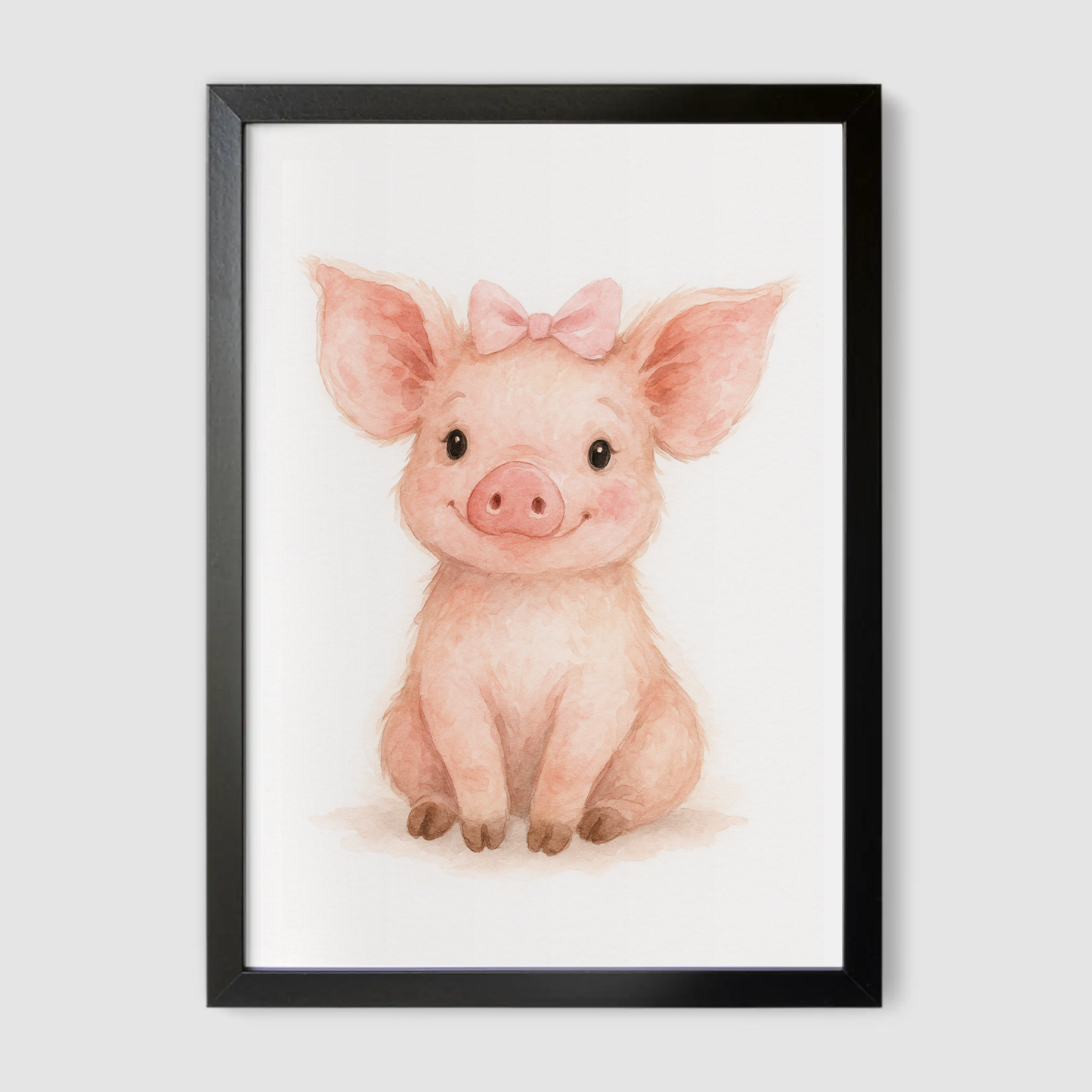 Baby Piglet Print - Cute Pets Collection
