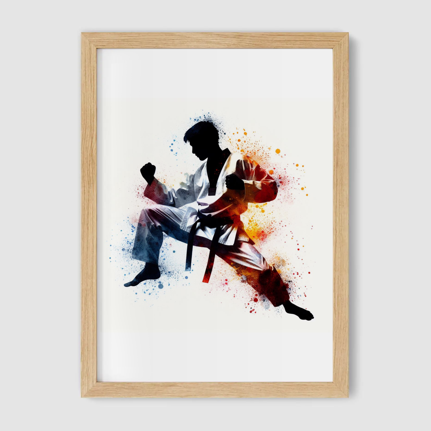 Boys Taekwondo Art Print - Combat Collection