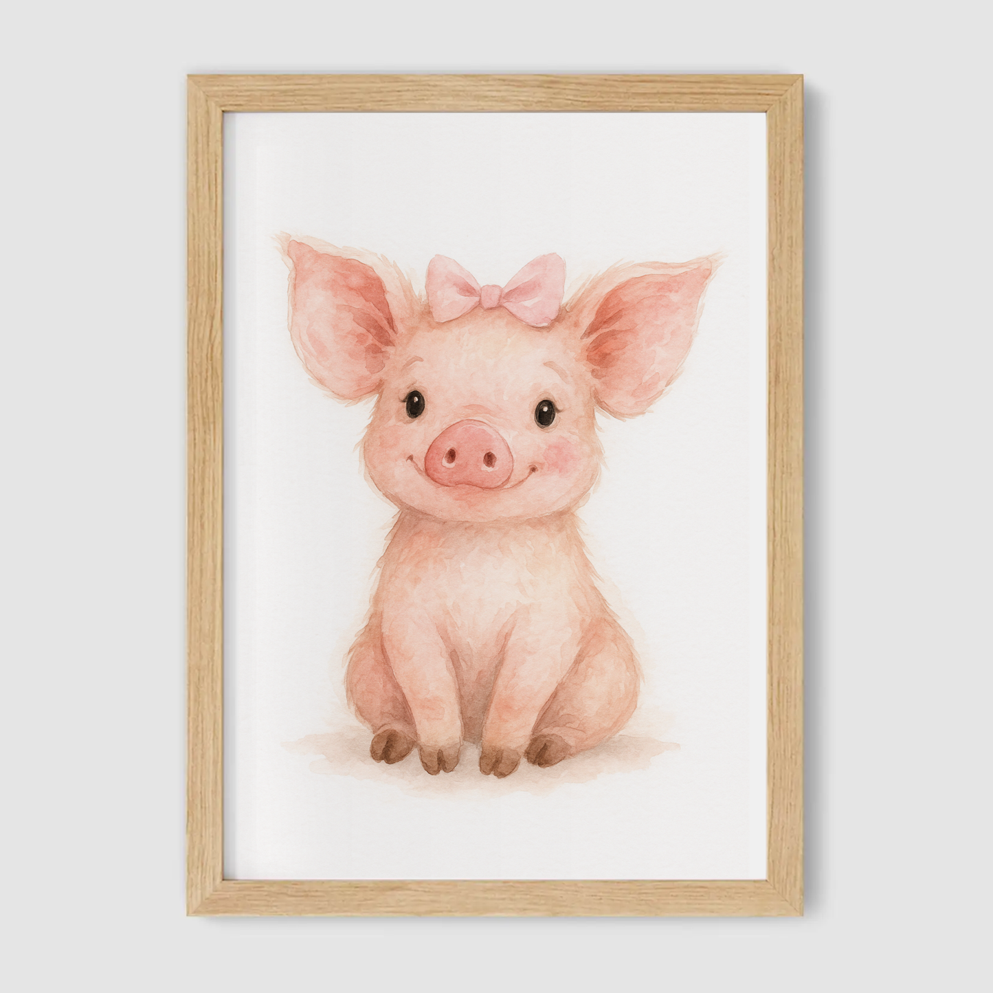 Baby Piglet Print - Cute Pets Collection