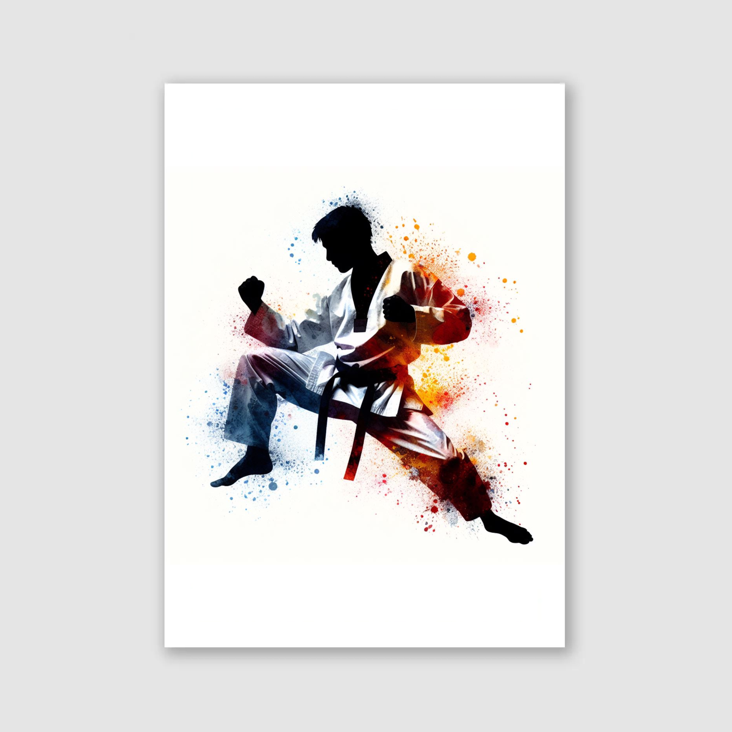 Boys Taekwondo Art Print - Combat Collection