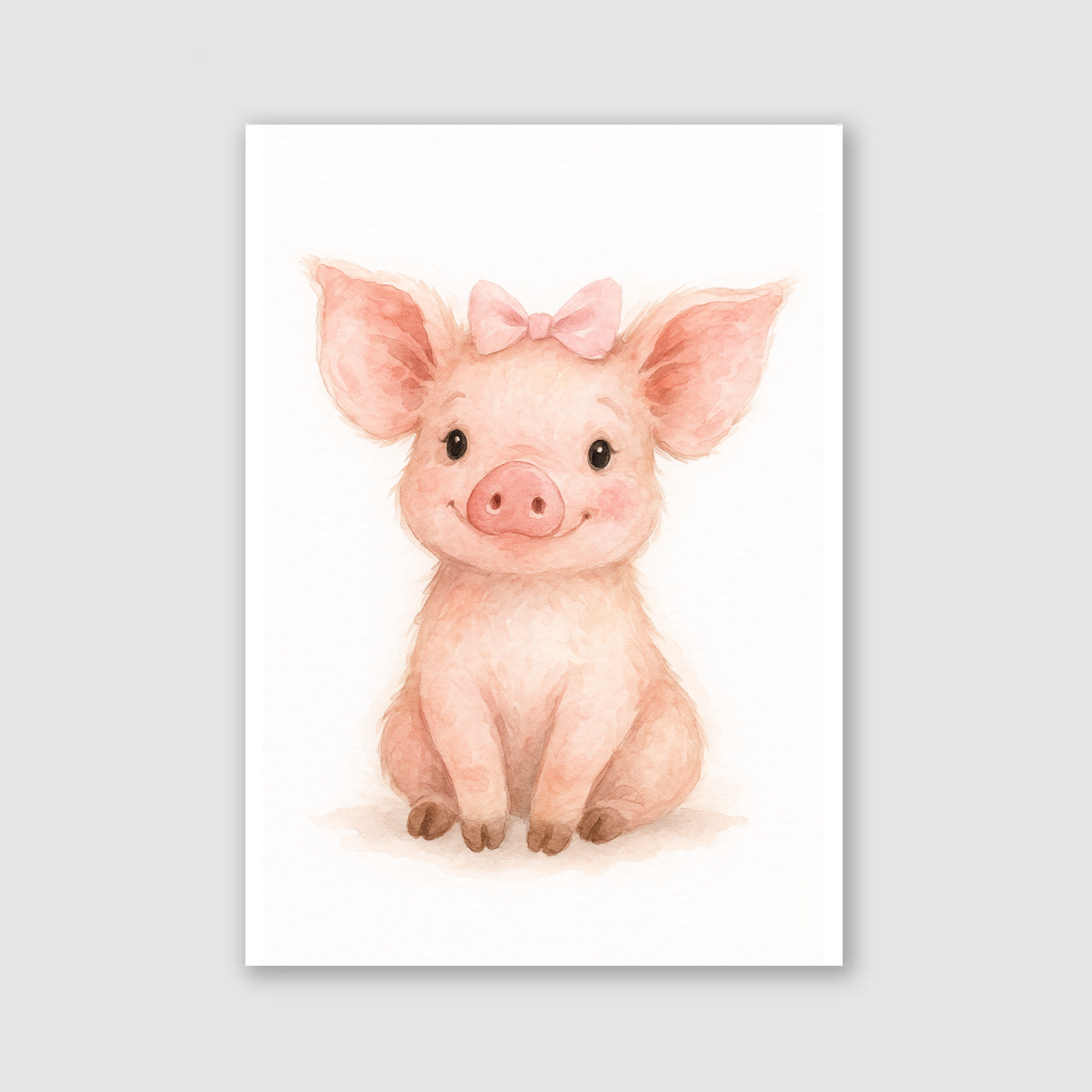 Baby Piglet Print - Cute Pets Collection