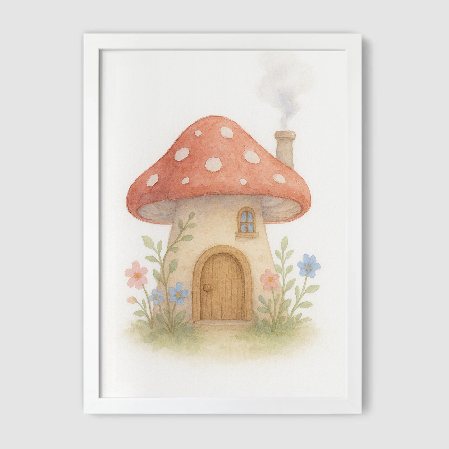 Toadstool House Print - Fairytale Collection