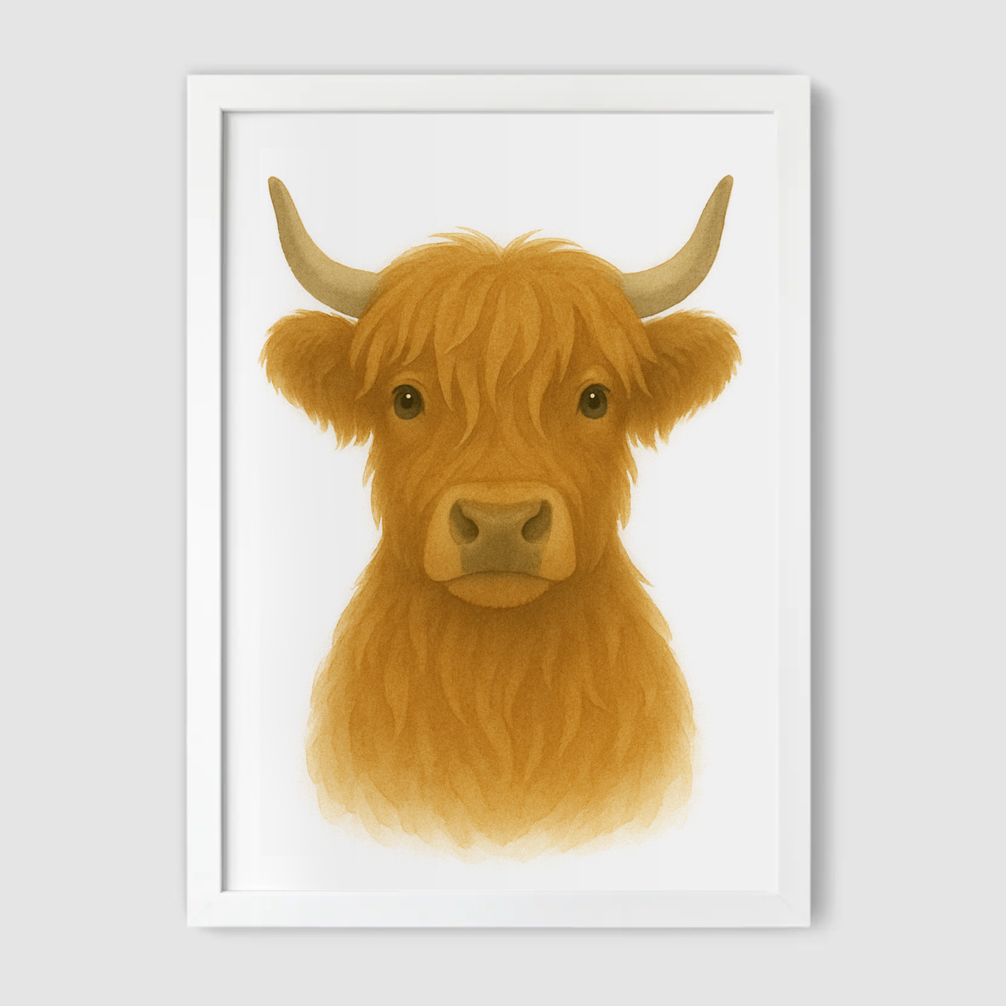 Highland Cow Print - Nursery Farmyard Animals Collection