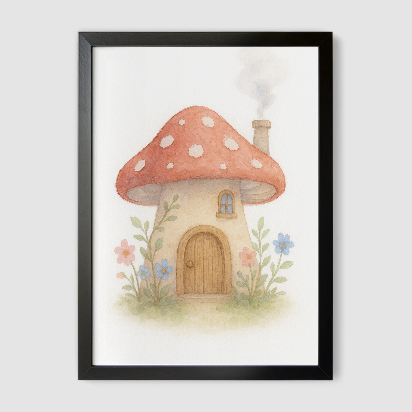Toadstool House Print - Fairytale Collection