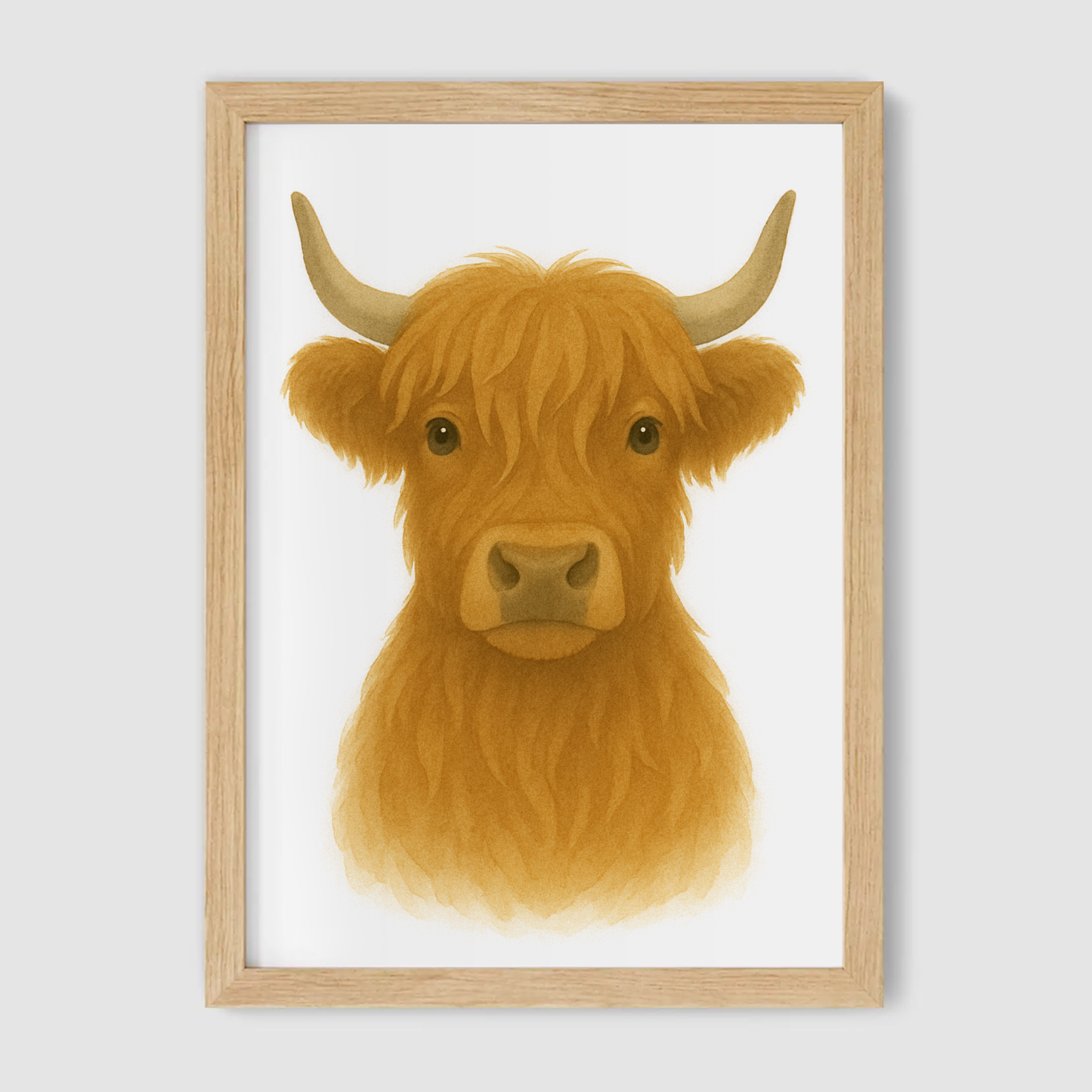 Highland Cow Print - Nursery Farmyard Animals Collection