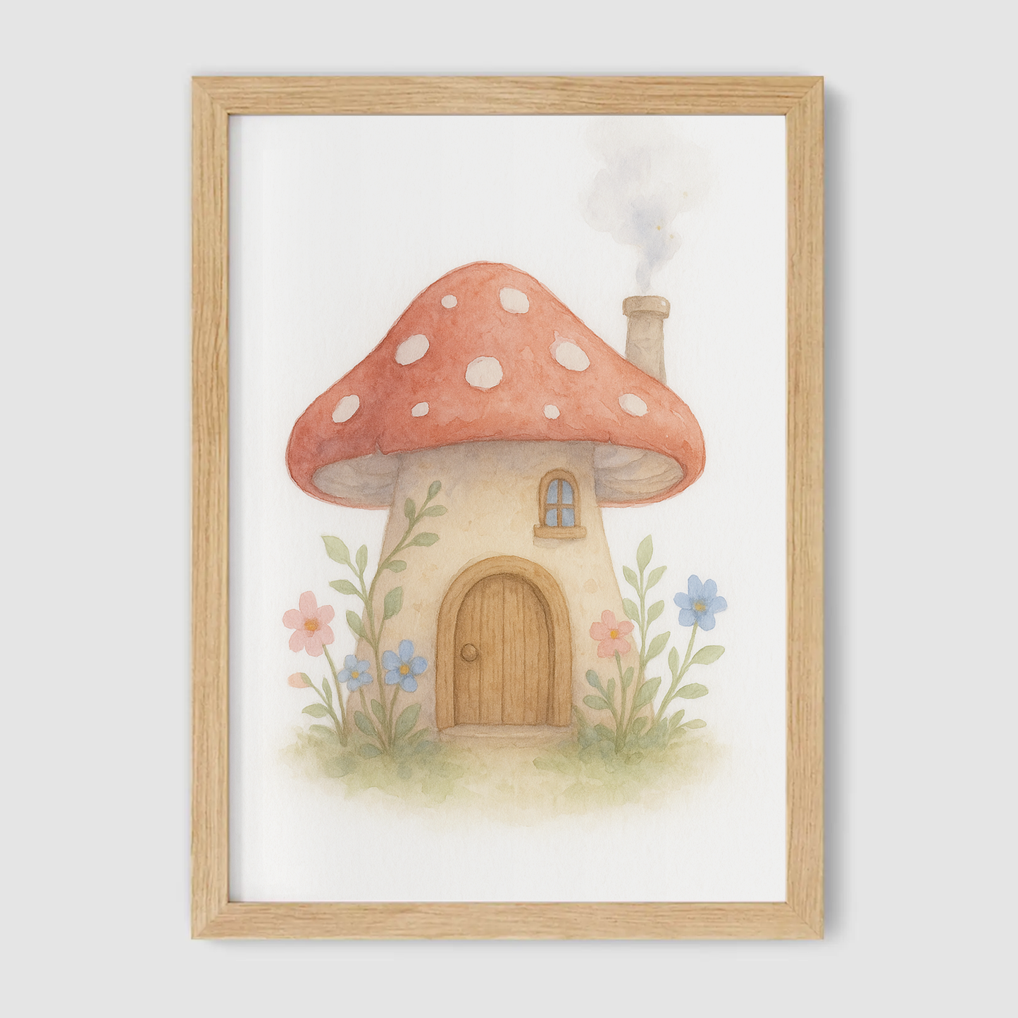 Toadstool House Print - Fairytale Collection