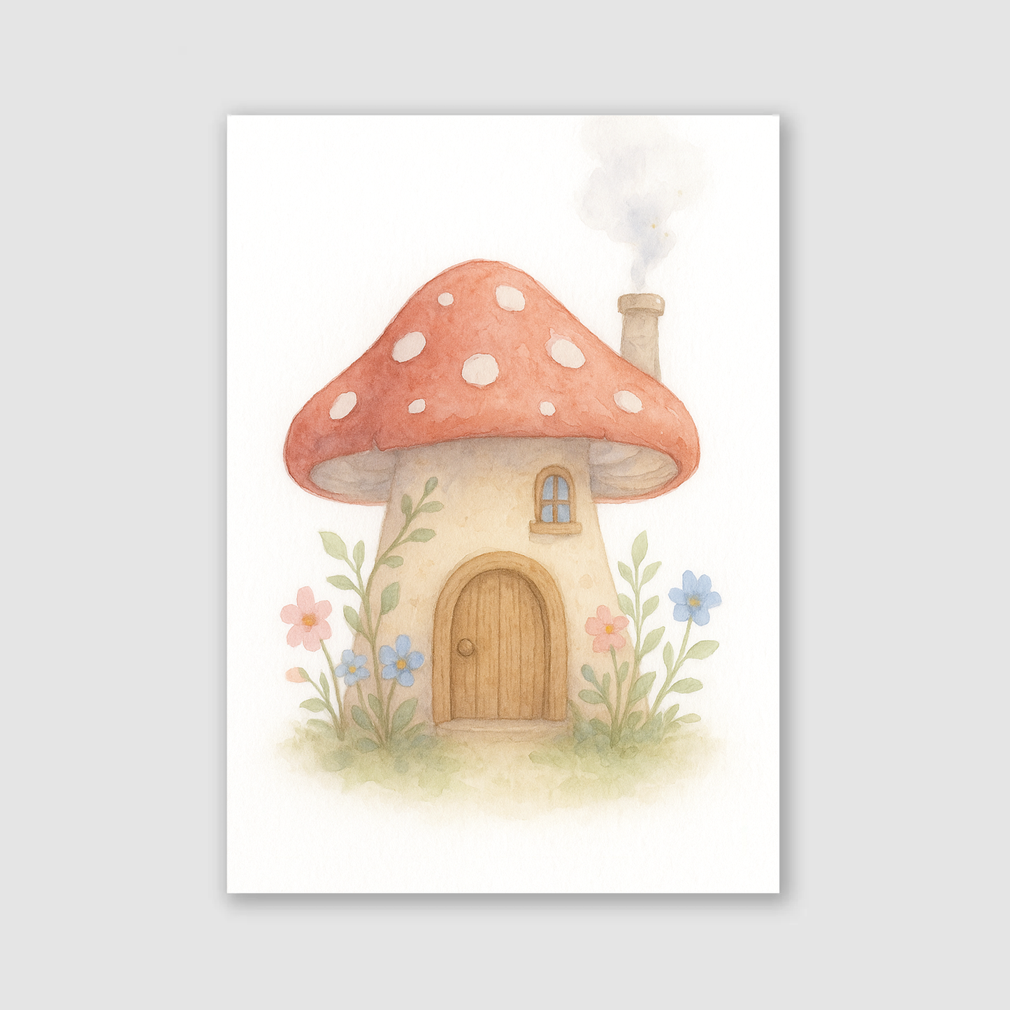 Toadstool House Print - Fairytale Collection