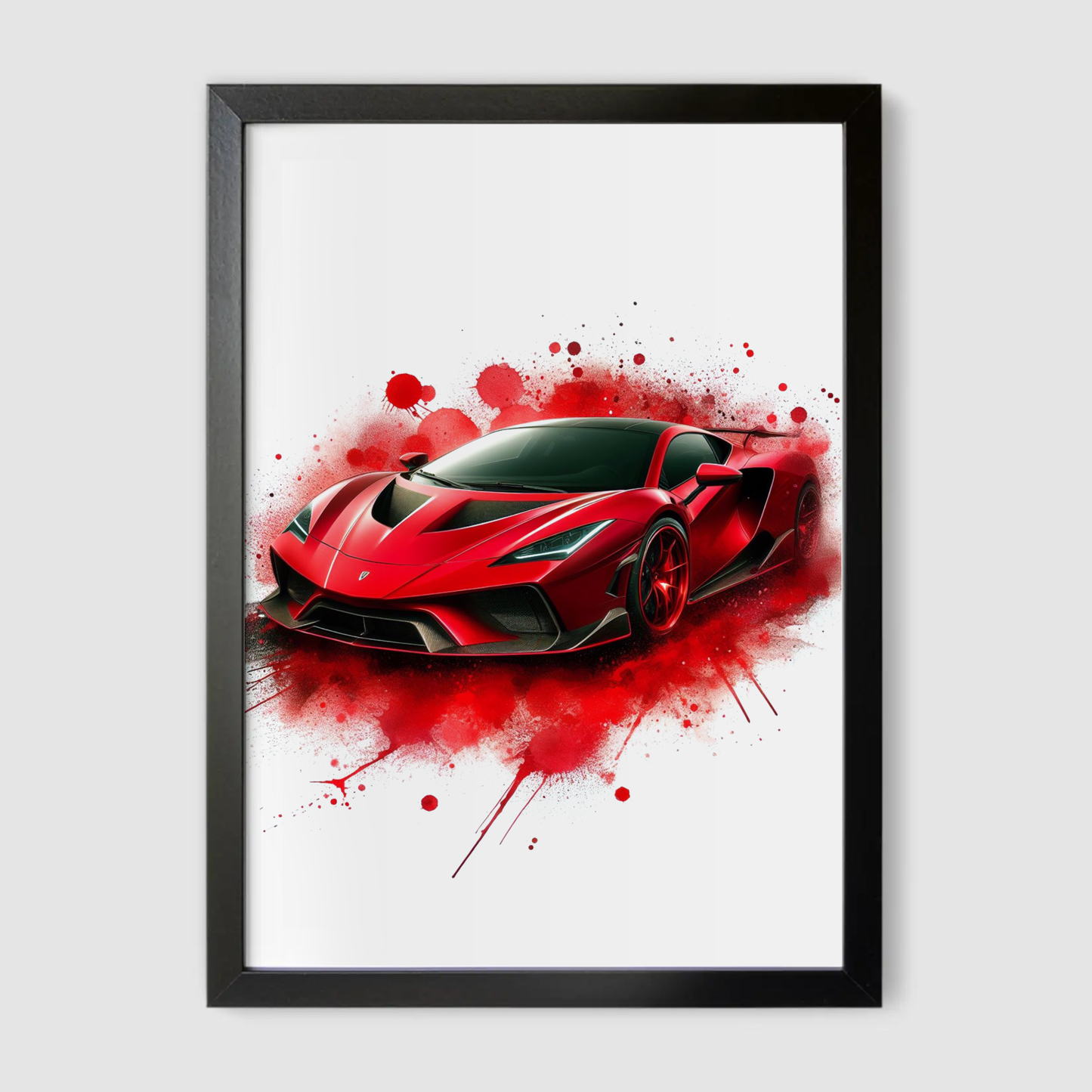 Red Supercar Print - Vehicles Collection