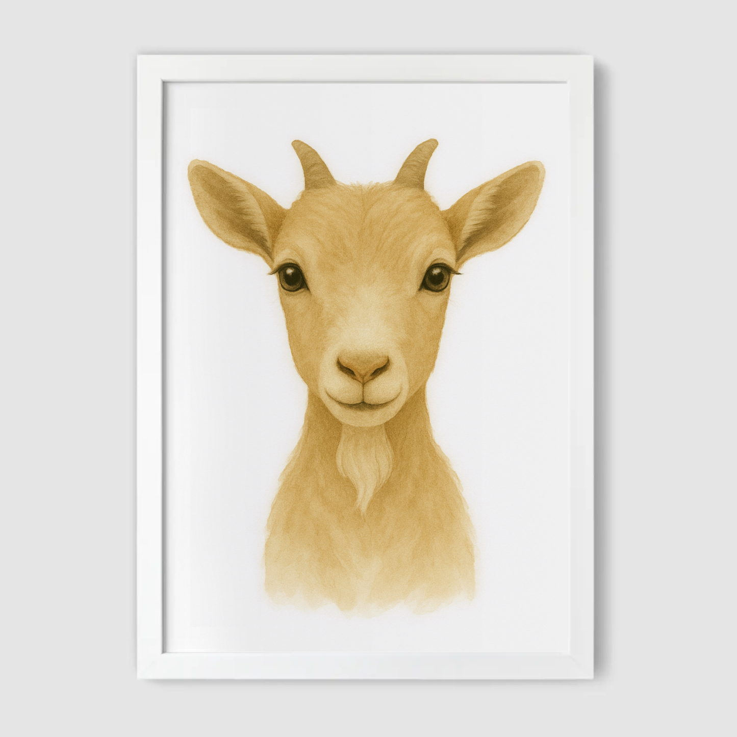 Baby Goat Print - Nursery Farmyard Animals Collection