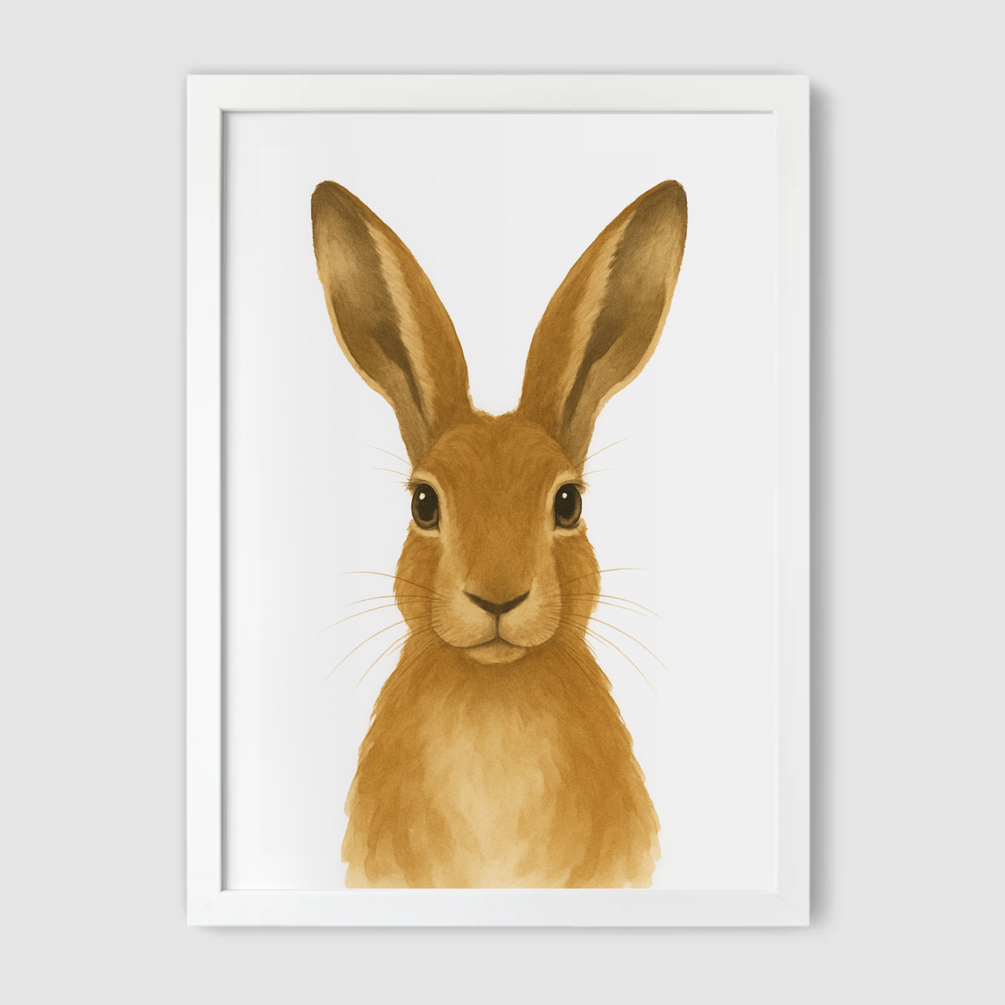 Baby Hare Nursery Print - Woodland Animal Collection