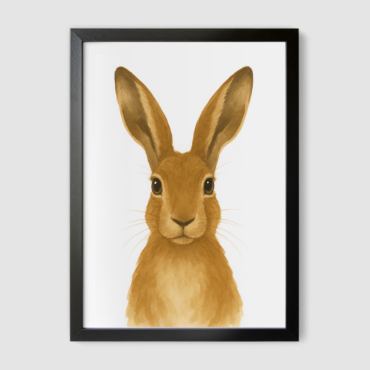 Baby Hare Nursery Print - Woodland Animal Collection