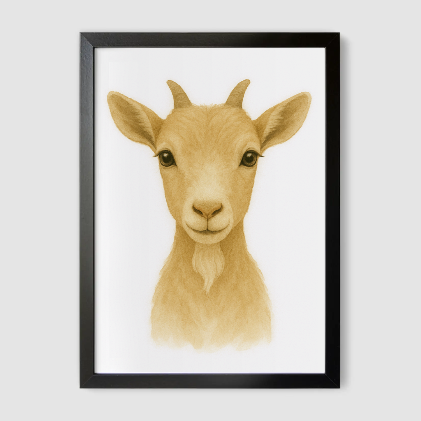 Baby Goat Print - Nursery Farmyard Animals Collection