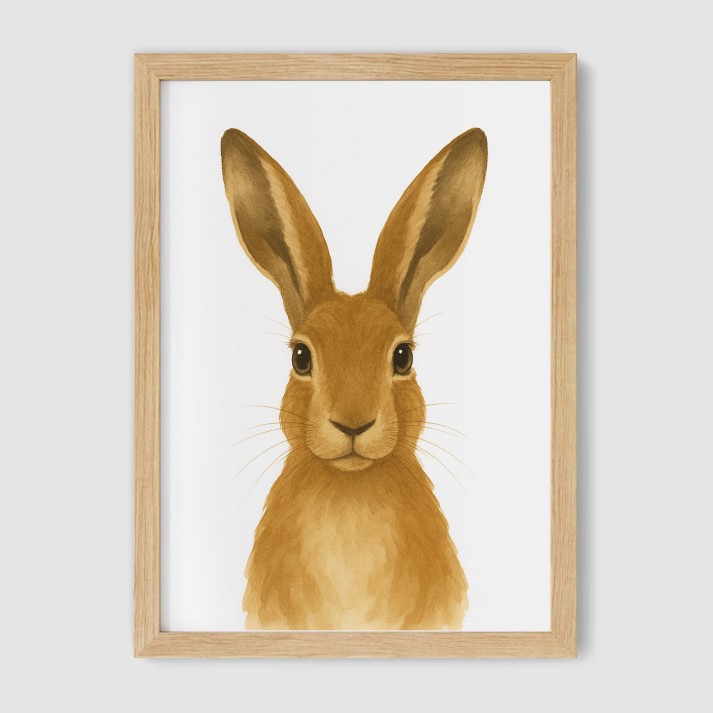 Baby Hare Nursery Print - Woodland Animal Collection