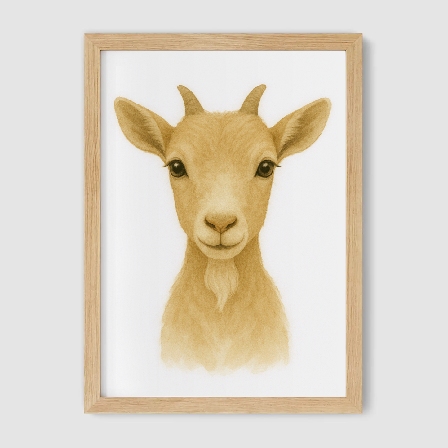 Baby Goat Print - Nursery Farmyard Animals Collection