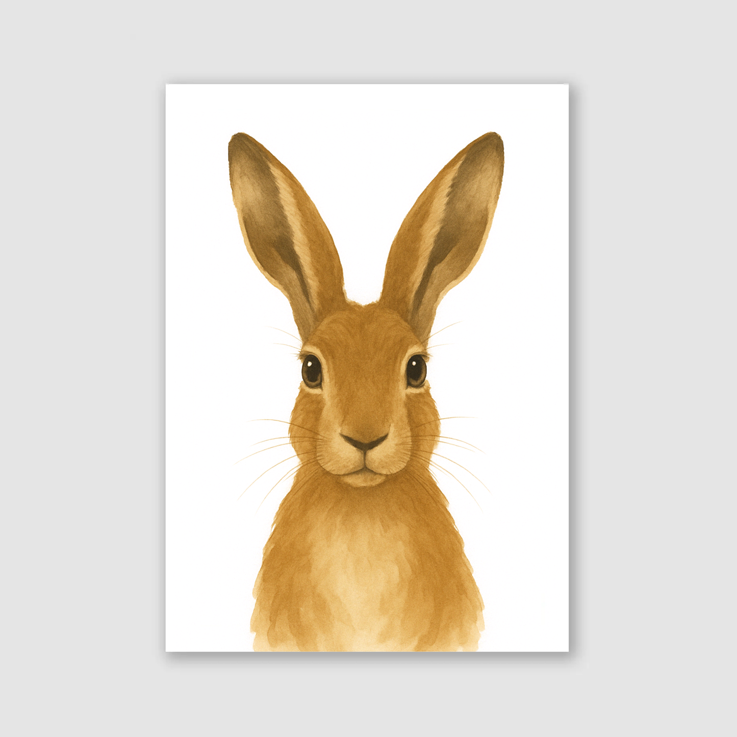 Baby Hare Nursery Print - Woodland Animal Collection