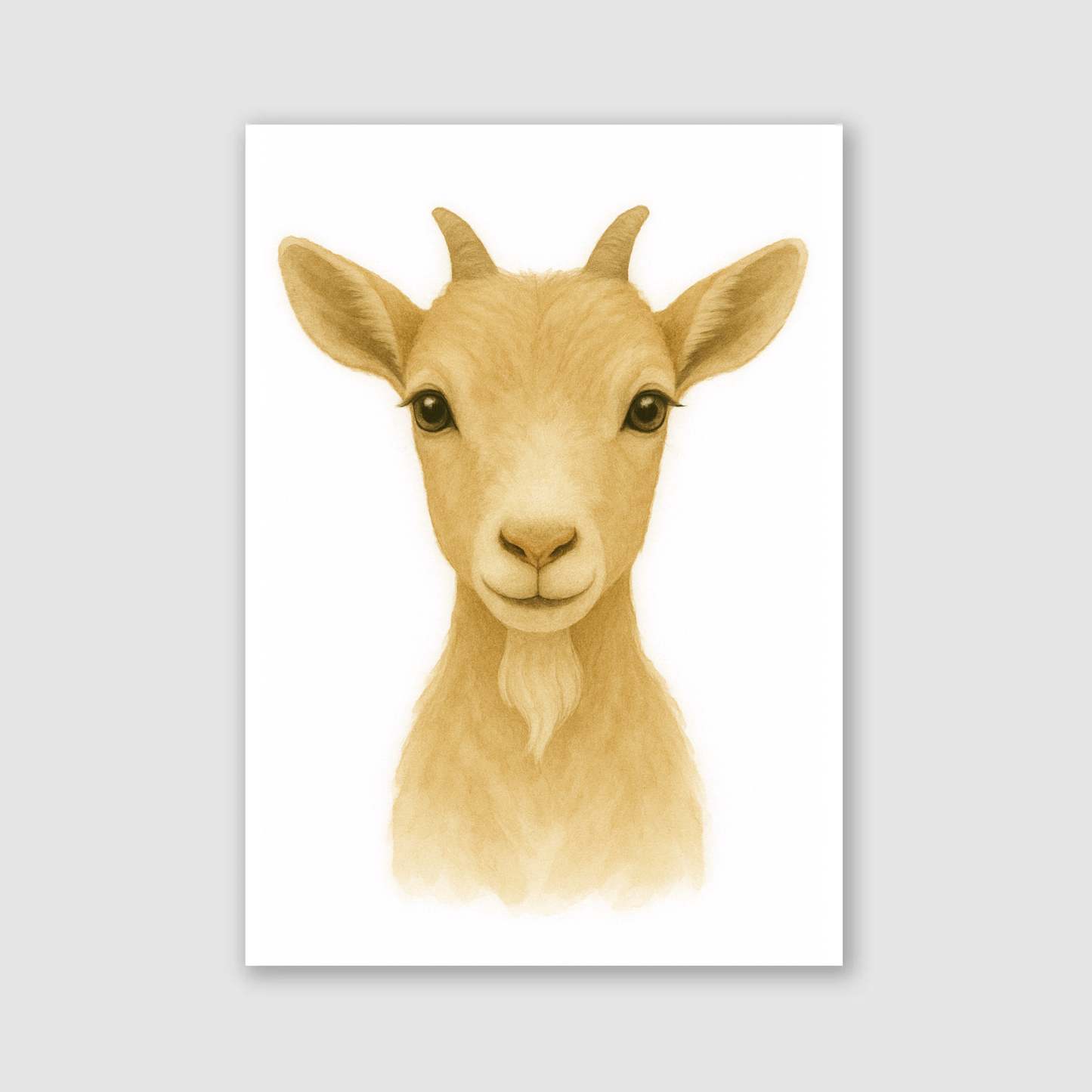Baby Goat Print - Nursery Farmyard Animals Collection