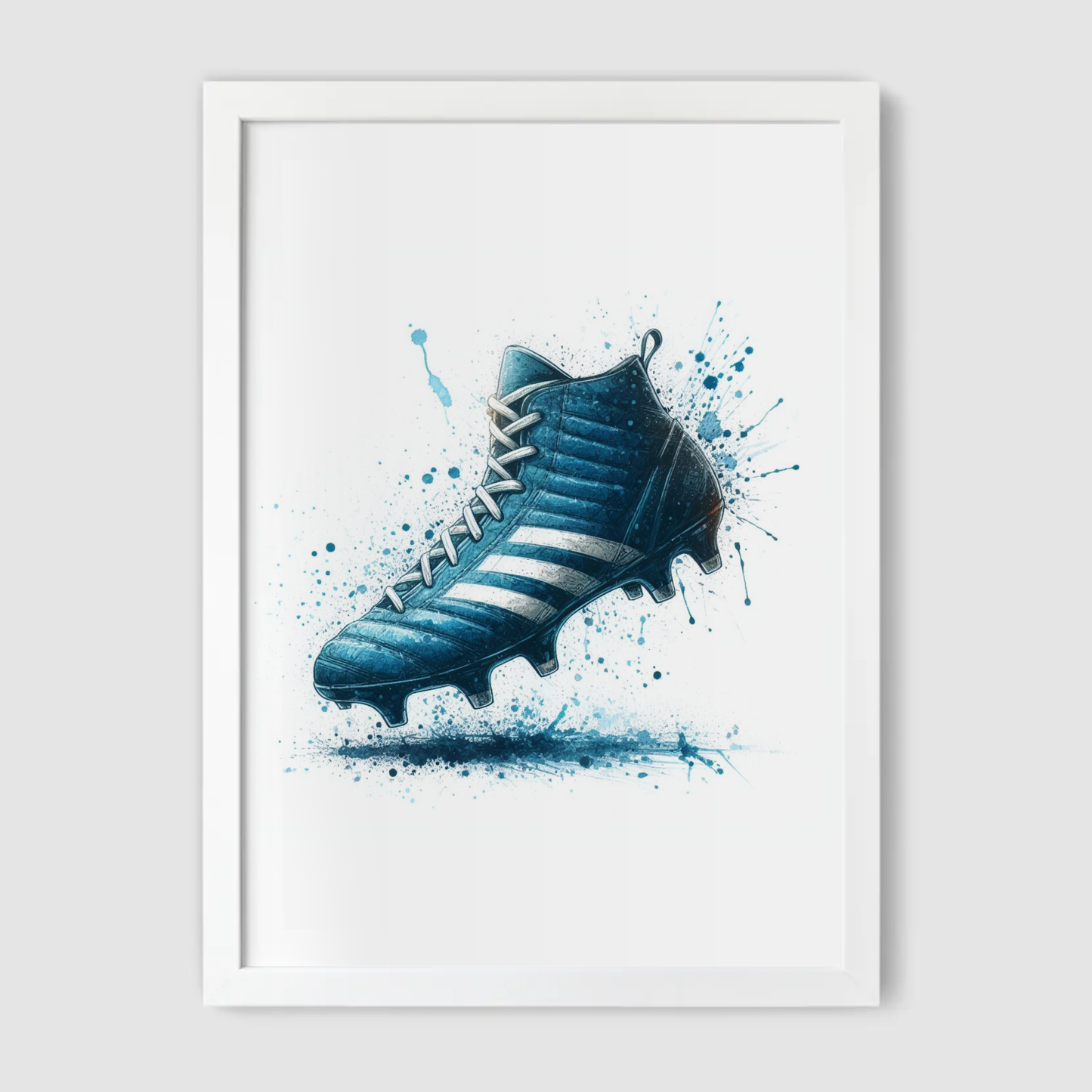 Blue Rugby Boot Print - Rugby Collection