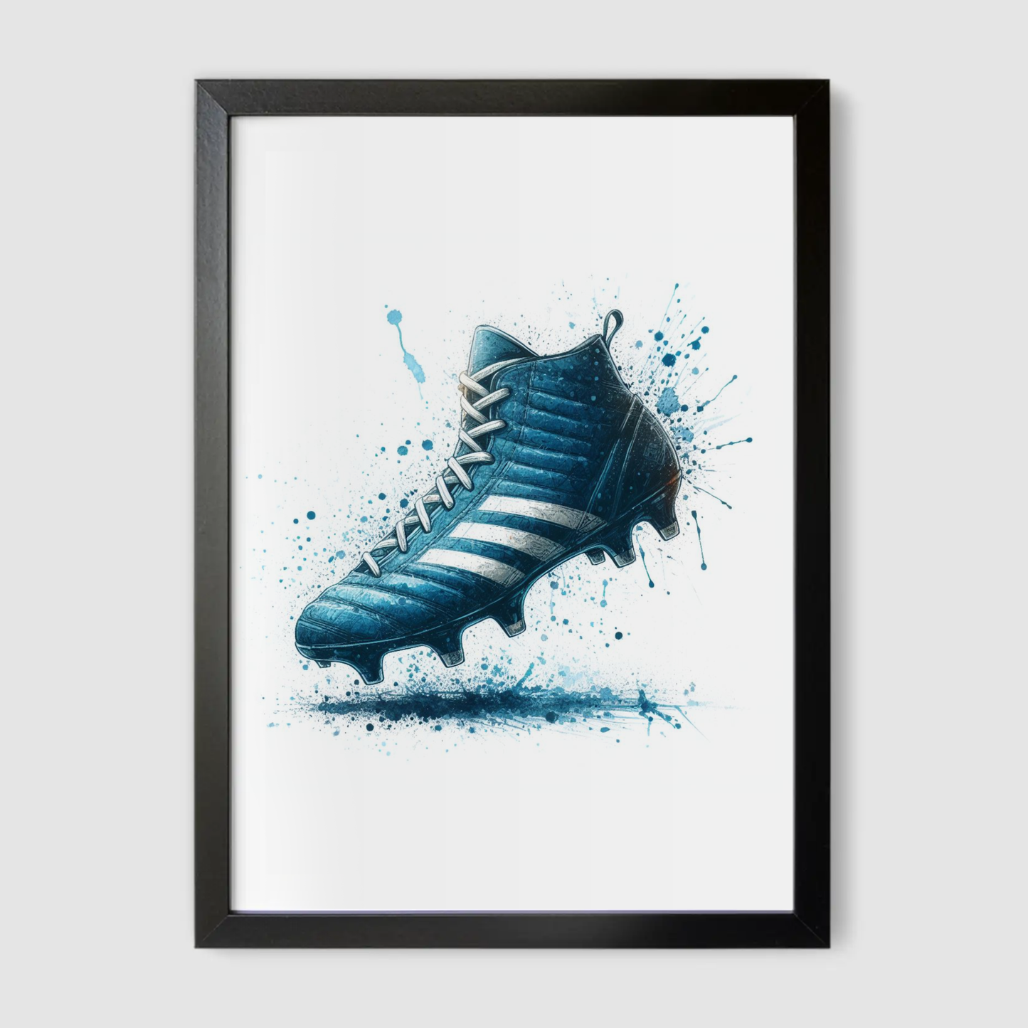 Blue Rugby Boot Print - Rugby Collection