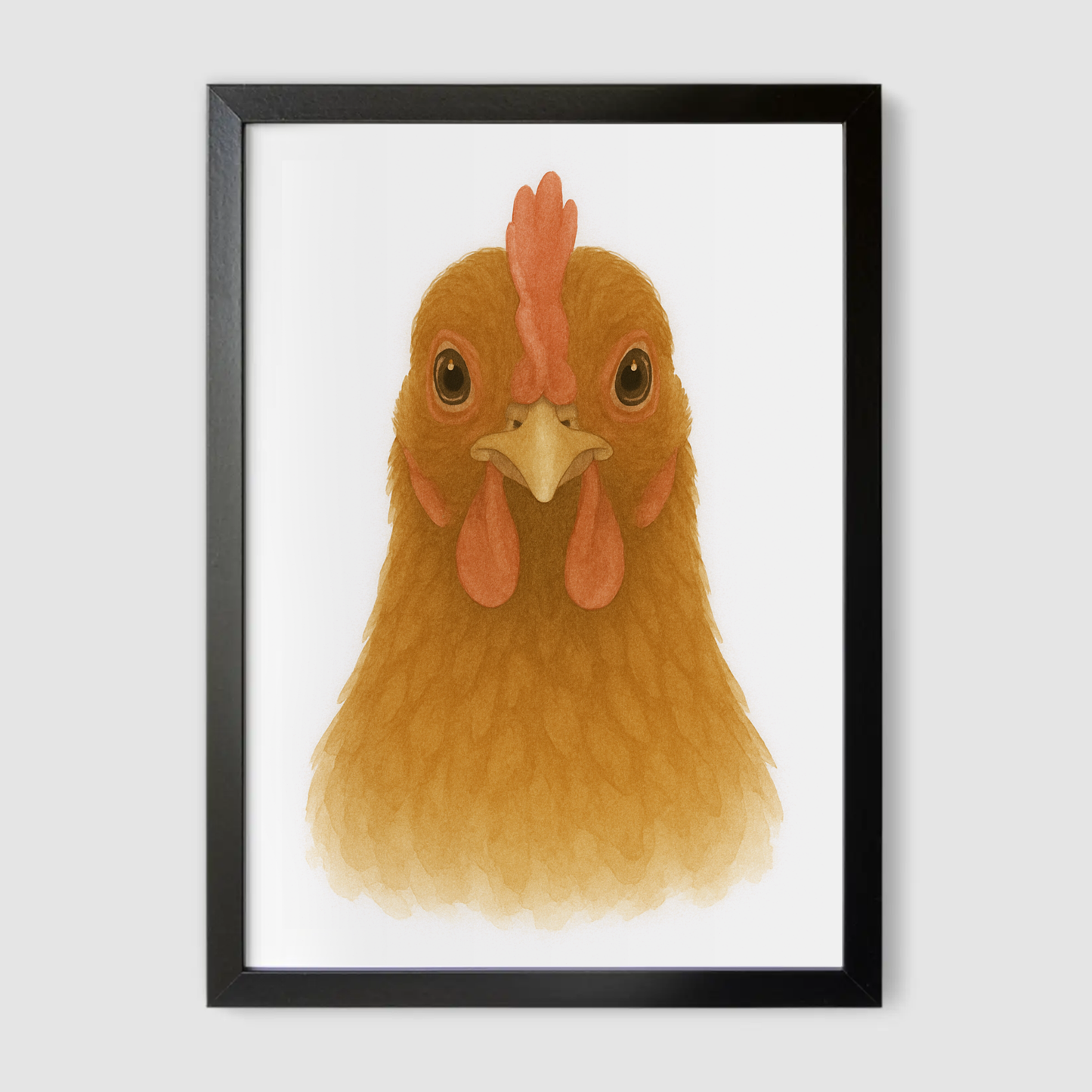 Rooster Print - Nursery Farmyard Animals Collection