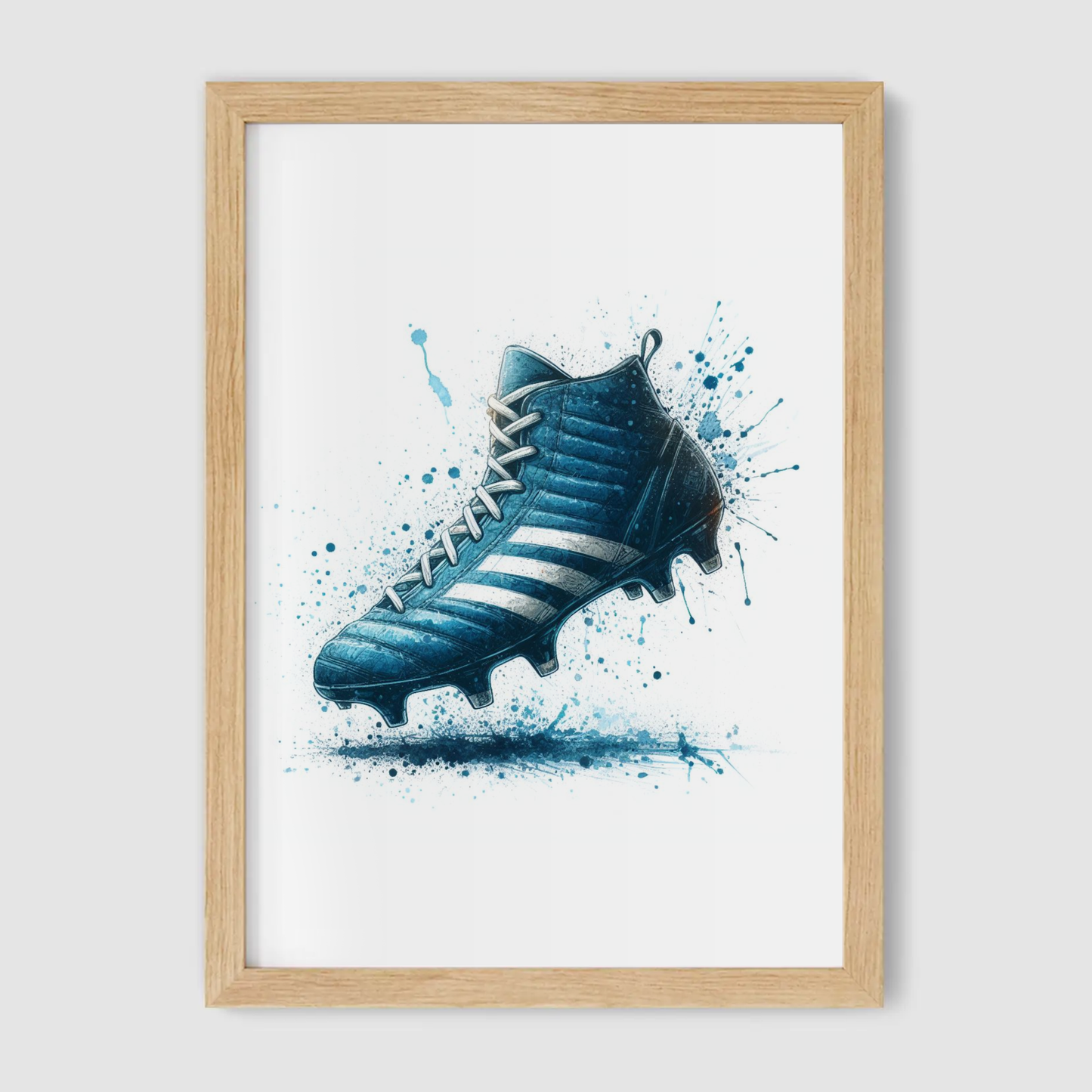Blue Rugby Boot Print - Rugby Collection