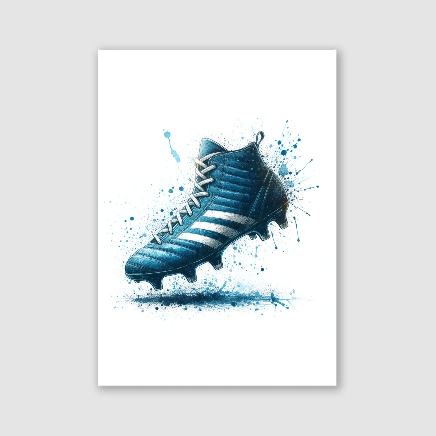Blue Rugby Boot Print - Rugby Collection