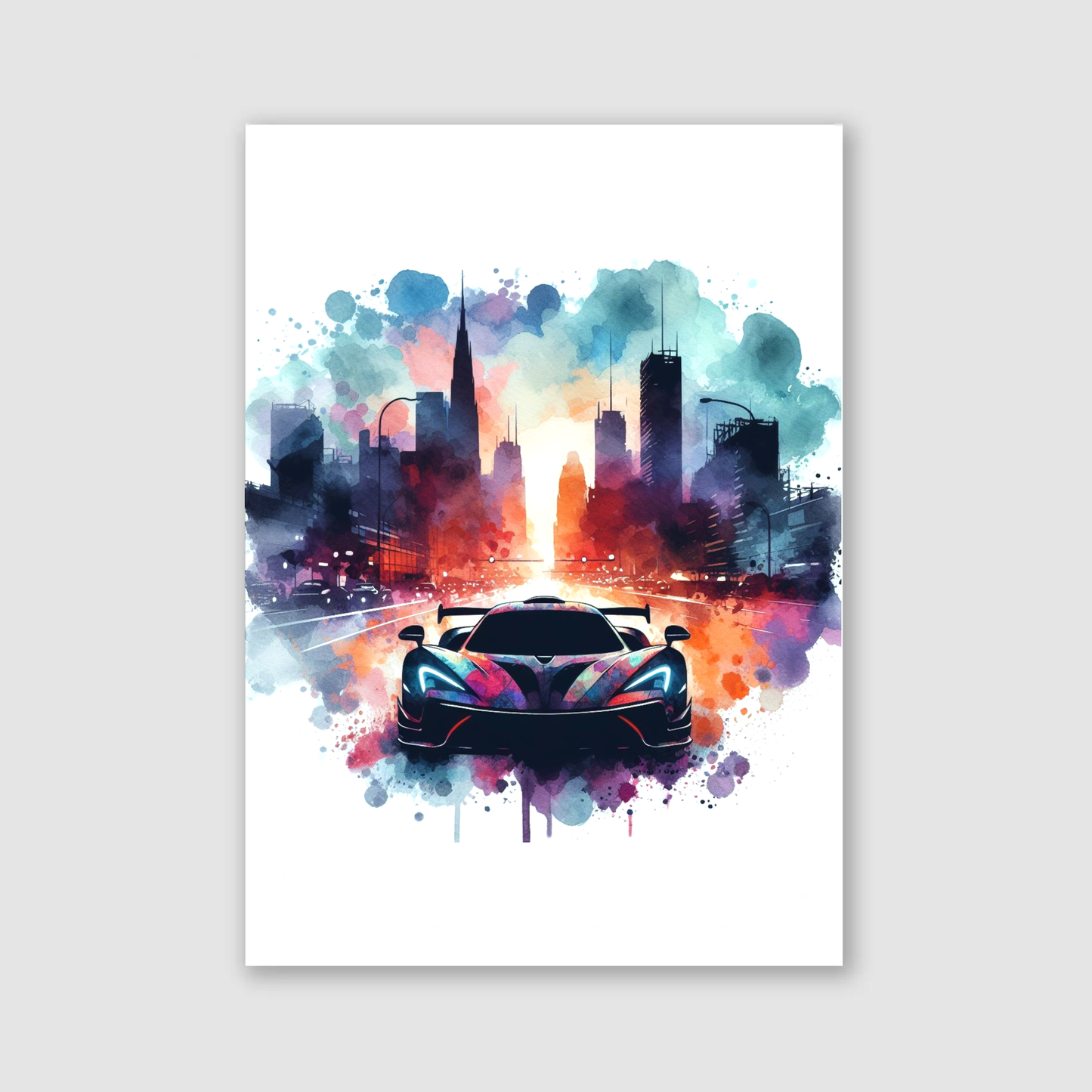 City Supercar Print - Vehicles Collection