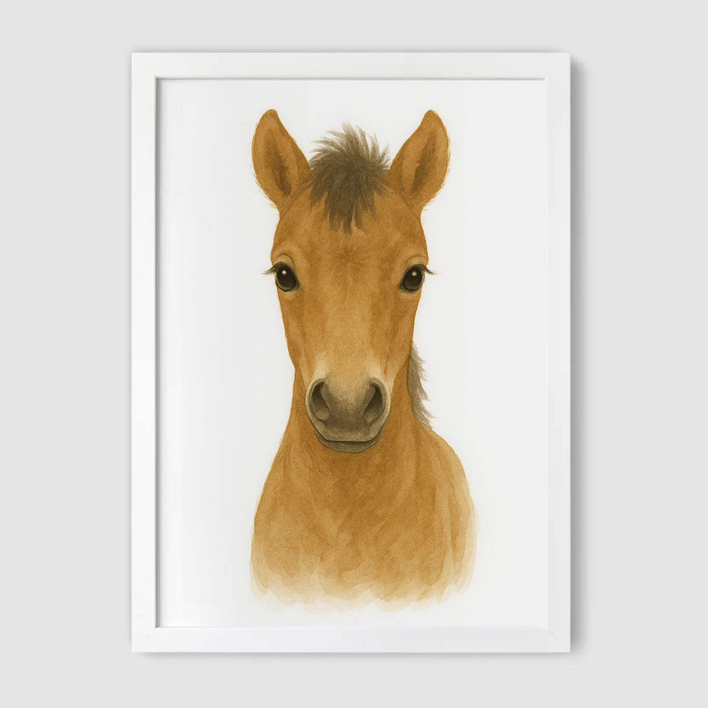 Baby Horse Print - Nursery Farmyard Animals Collection