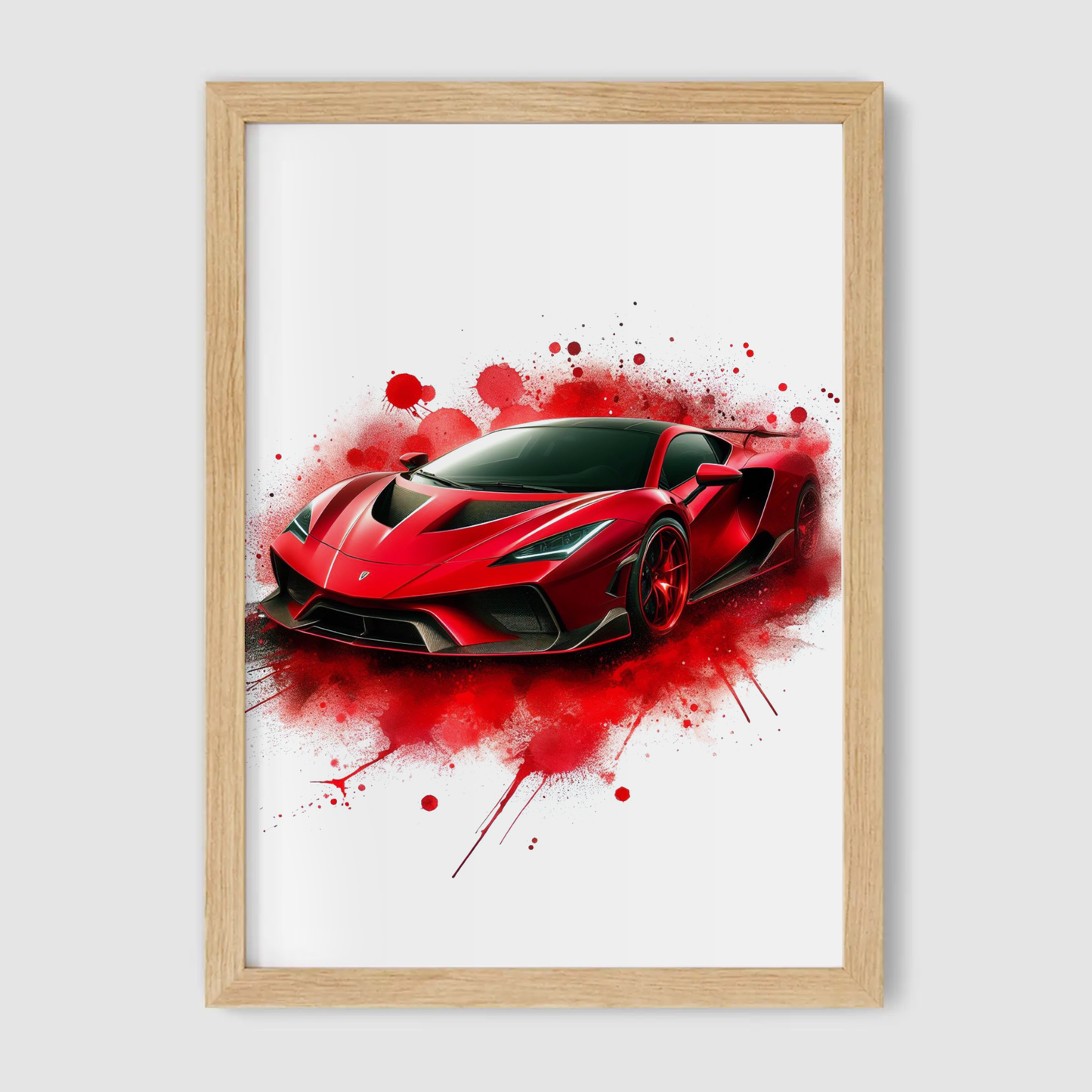 Red Supercar Print - Vehicles Collection