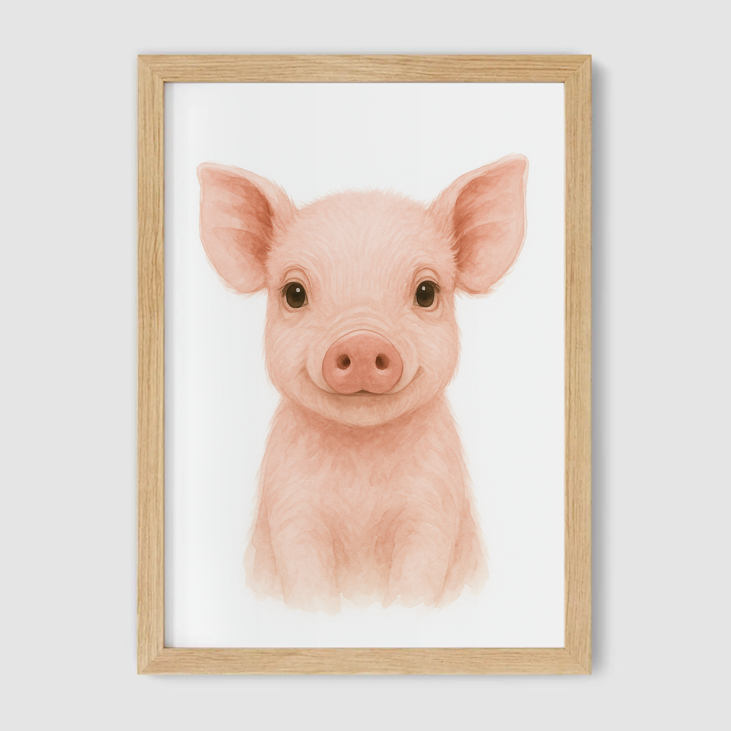 Baby Piglet Print - Nursery Farmyard Animals Collection