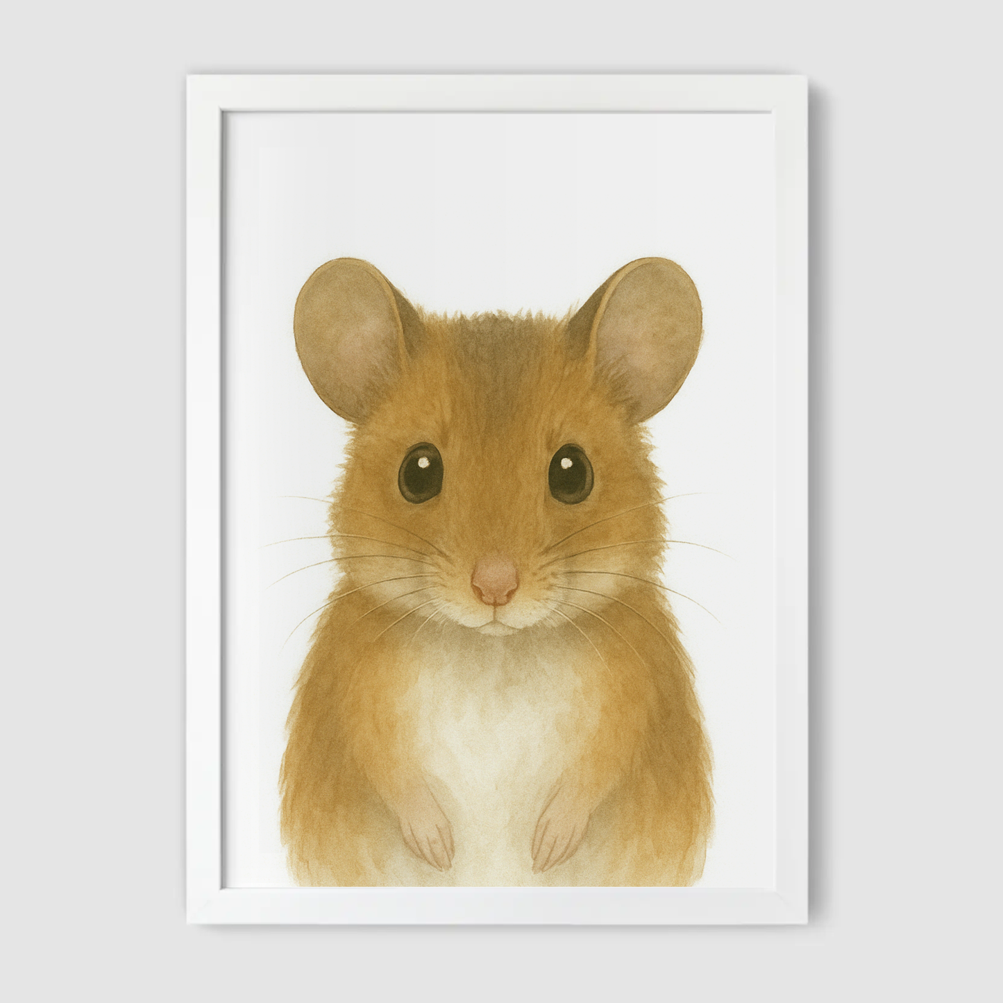 Baby Mouse Nursery Print - Woodland Animal Collection