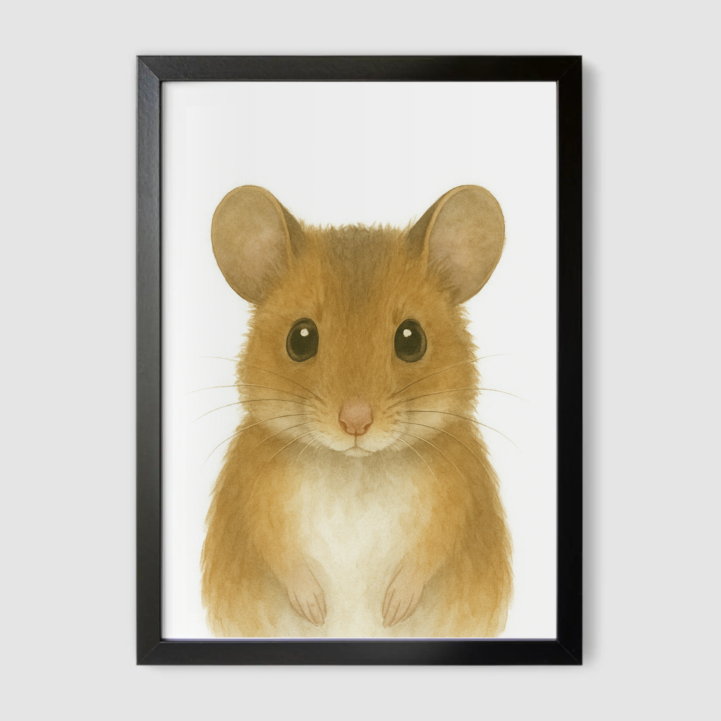 Baby Mouse Nursery Print - Woodland Animal Collection
