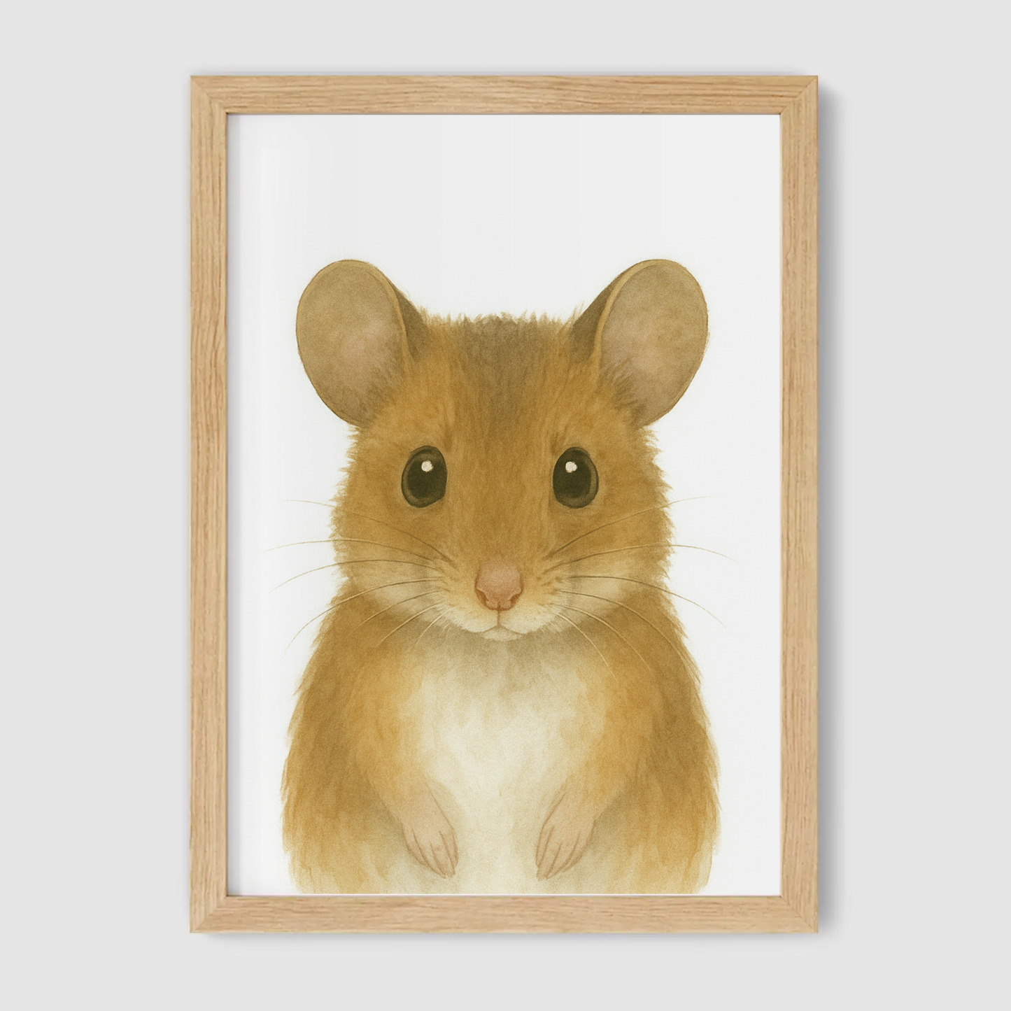 Baby Mouse Nursery Print - Woodland Animal Collection