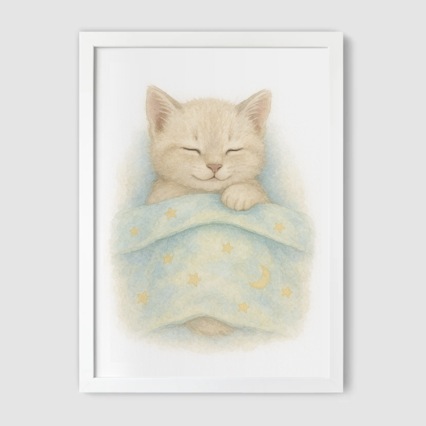 Sleeping Kitten Print - Cute Pets Collection