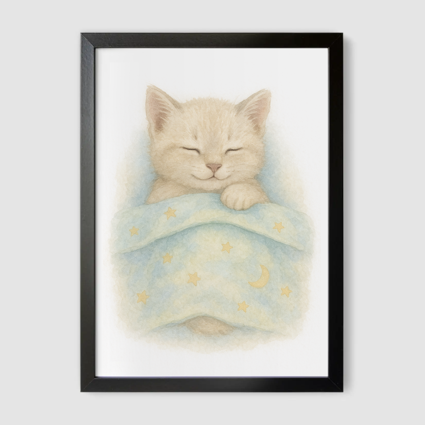 Sleeping Kitten Print - Cute Pets Collection