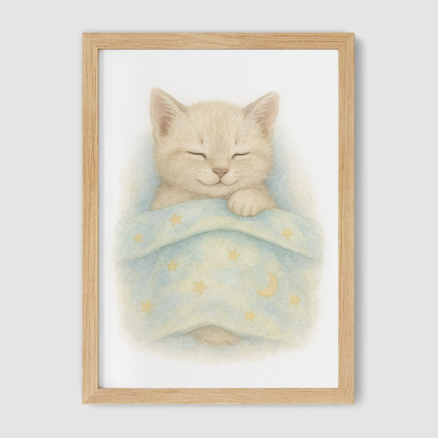 Sleeping Kitten Print - Cute Pets Collection