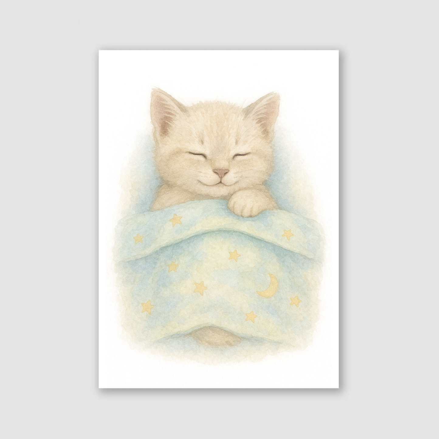 Sleeping Kitten Print - Cute Pets Collection